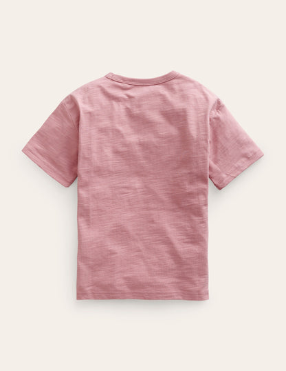 Eco-Print Relaxed T-Shirt-Almond Pink Protect-2