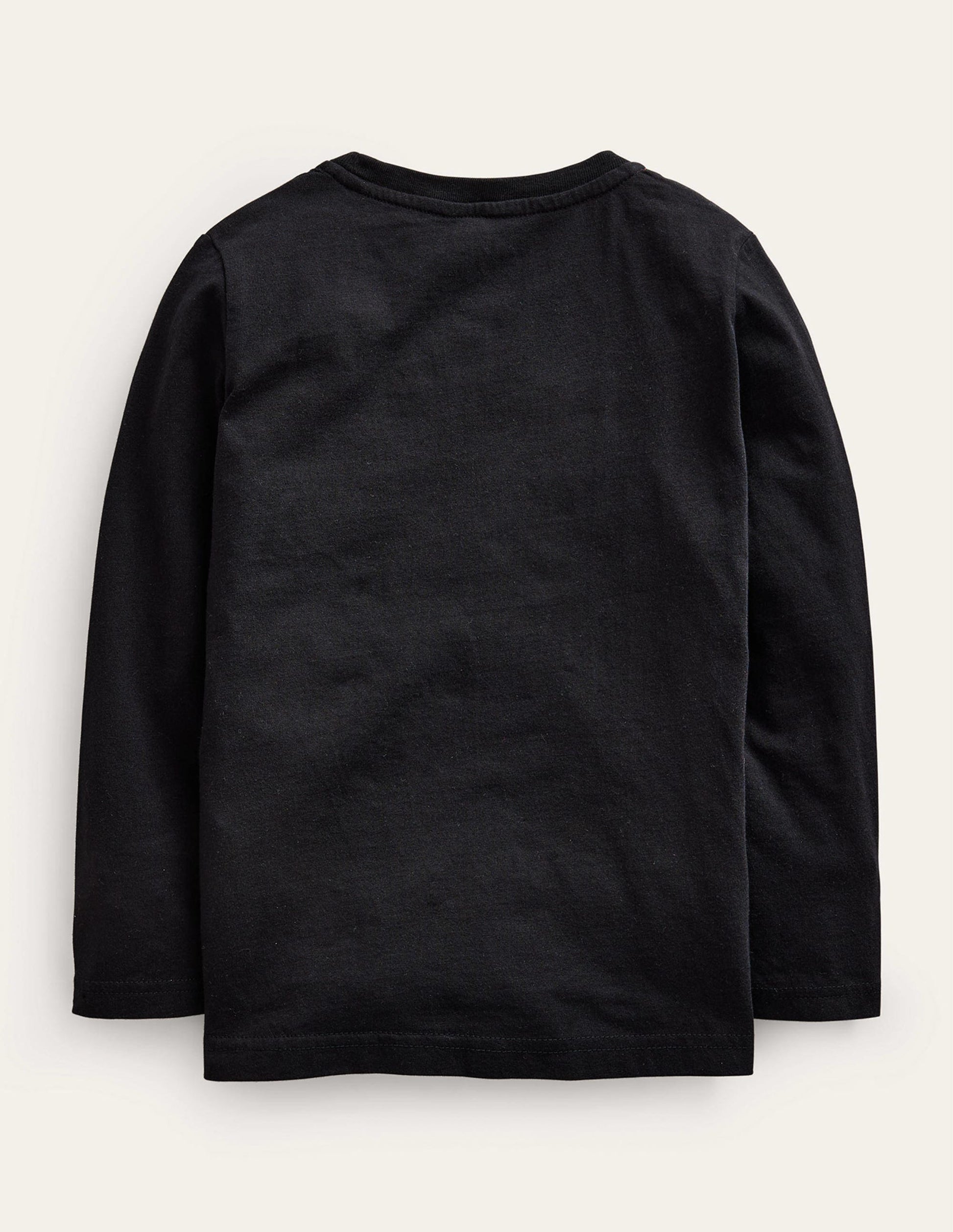 Halloween Appliqué T-shirt-Black-2