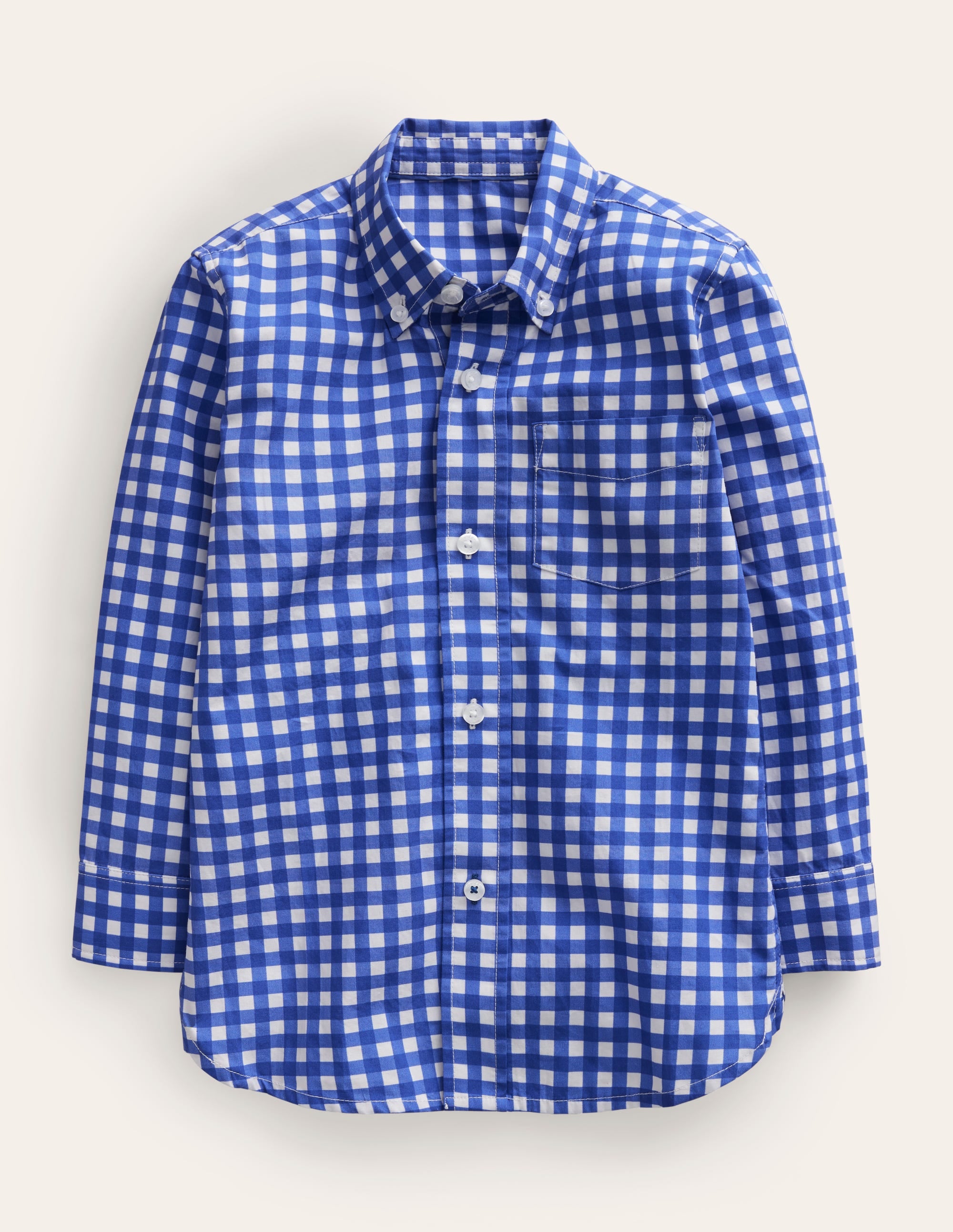 Cotton Shirt-Blue Gingham - Image 1