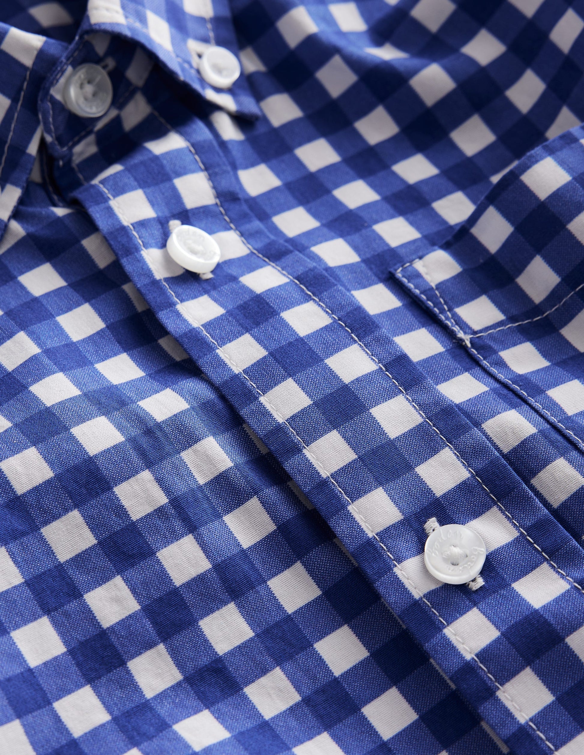 Cotton Shirt-Blue Gingham-3