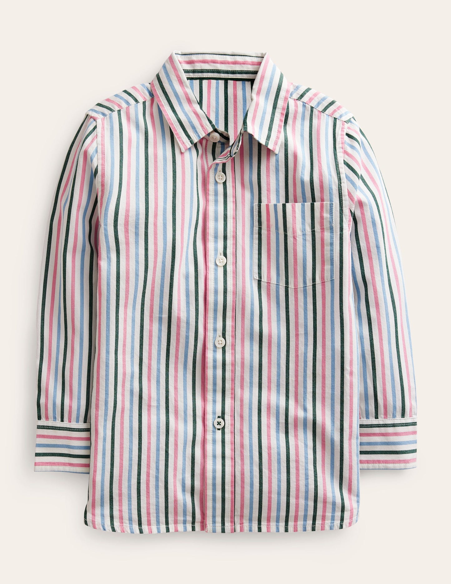 Cotton Shirt-Multi Stripe