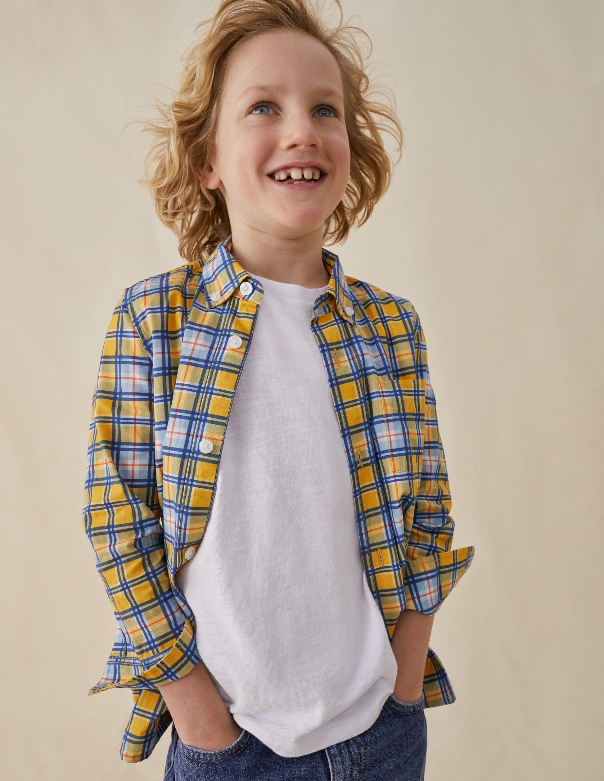 Cotton Shirt-Yellow Check-4