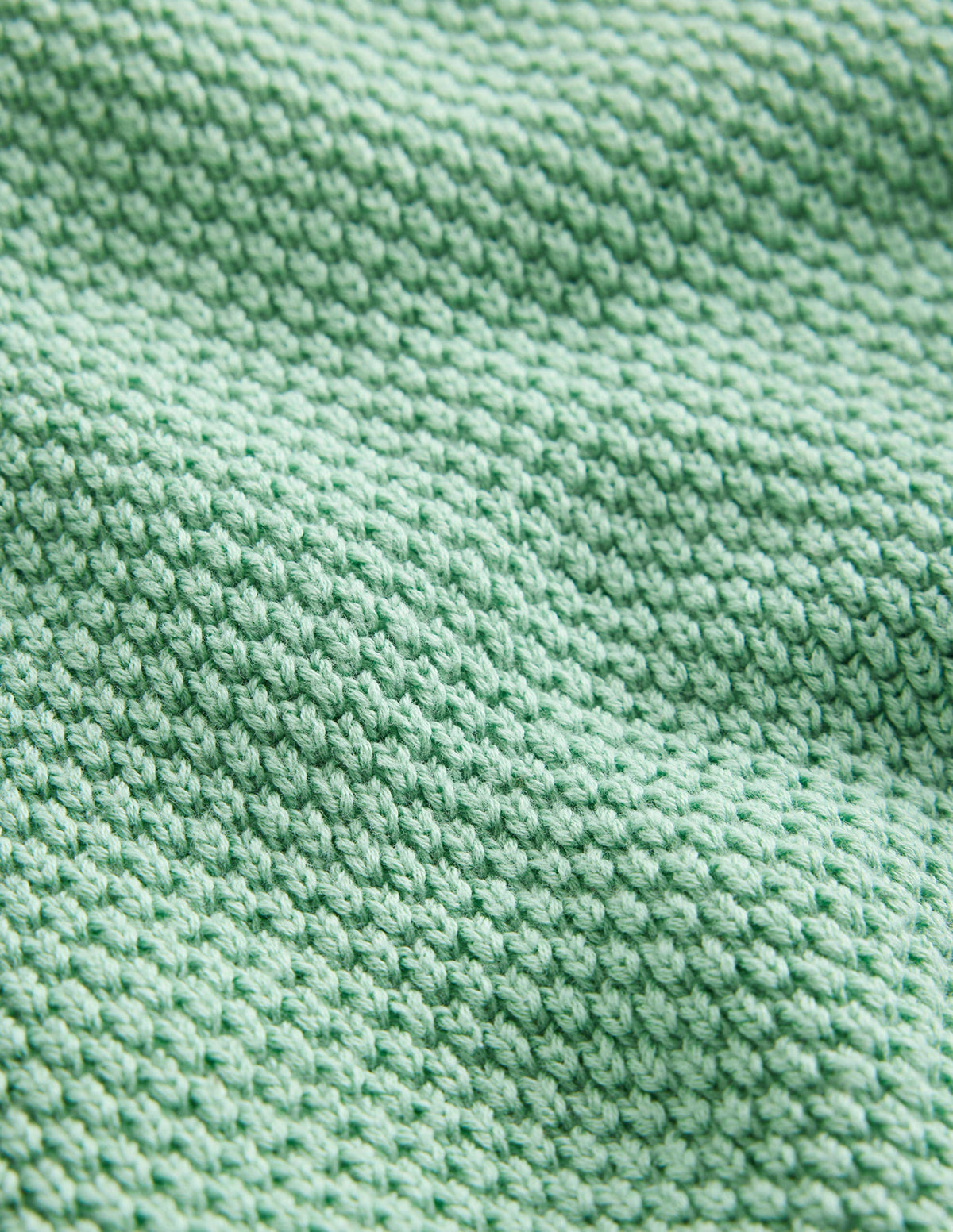 Chunky Cotton Sweater-Opal Green - Image 3
