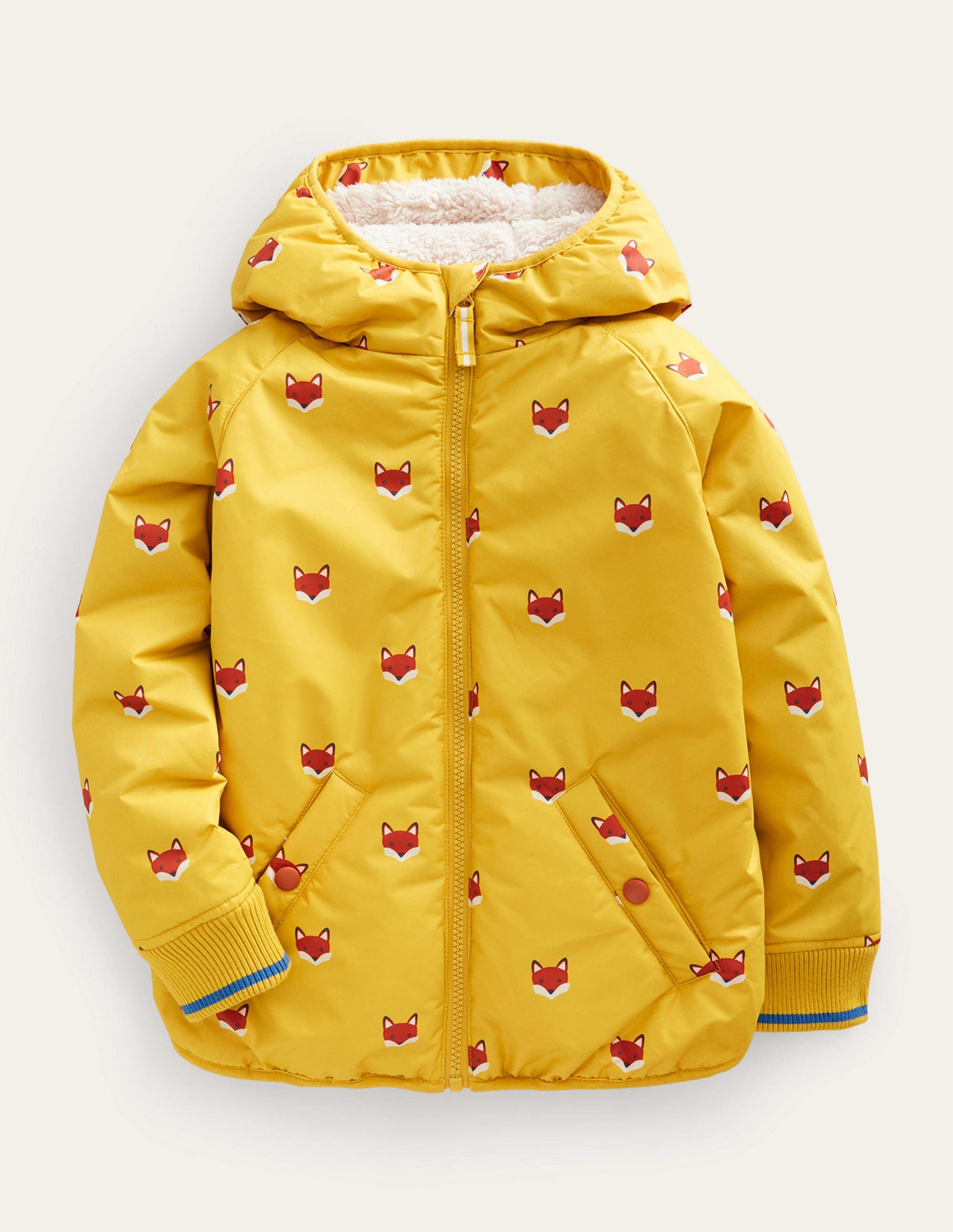 Sherpa Lined Anorak-Yellow Fox Heads-1