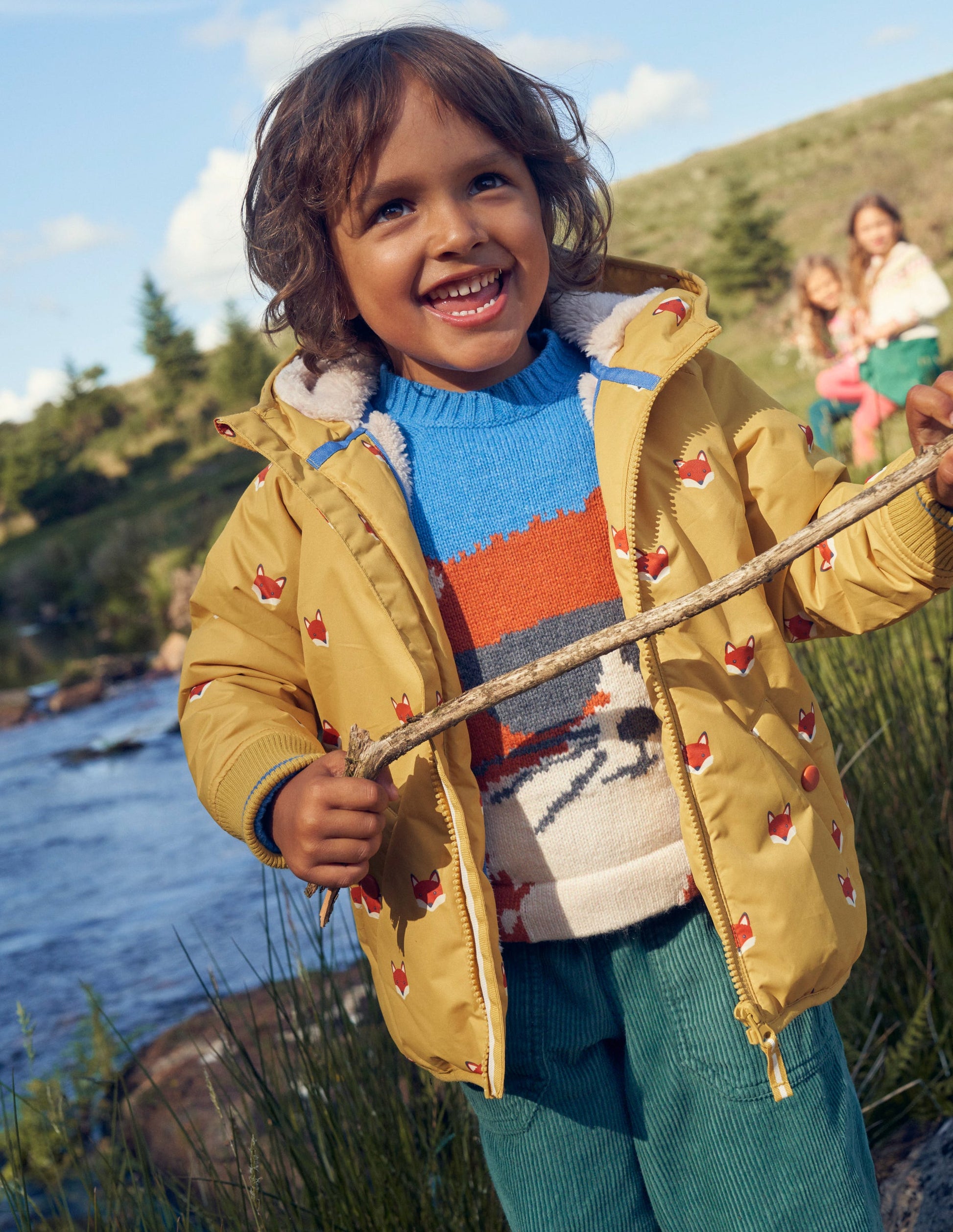 Sherpa Lined Anorak-Yellow Fox Heads-5