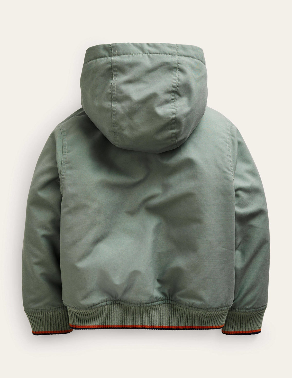 Hooded Lined Bomber Jacket-Pottery Green - Image 2