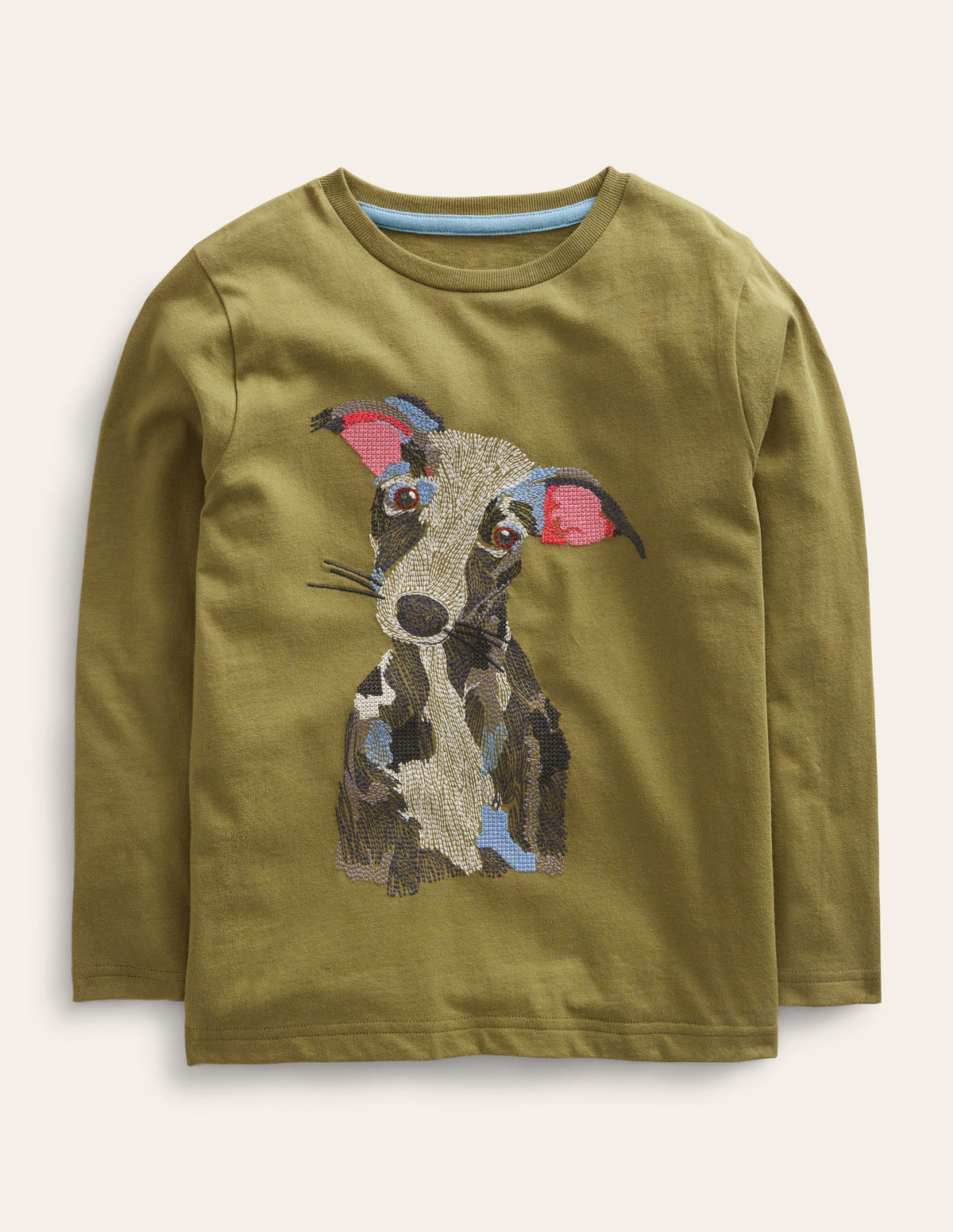 Superstitch T-shirt-Green Olive - Image 1