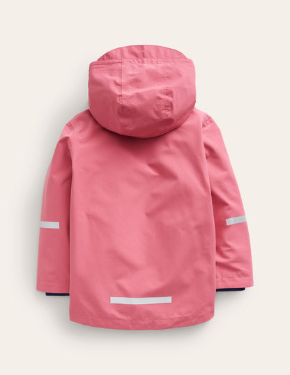 Waterproof Fisherman's Jacket-Rose Red