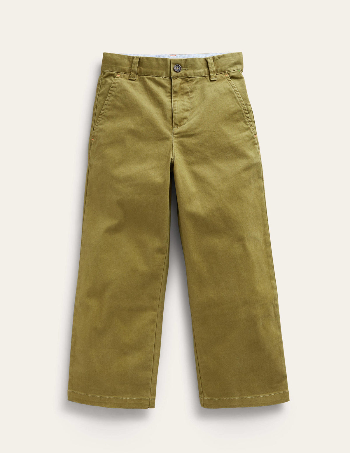 Straight Leg Chinos-Green Olive-1