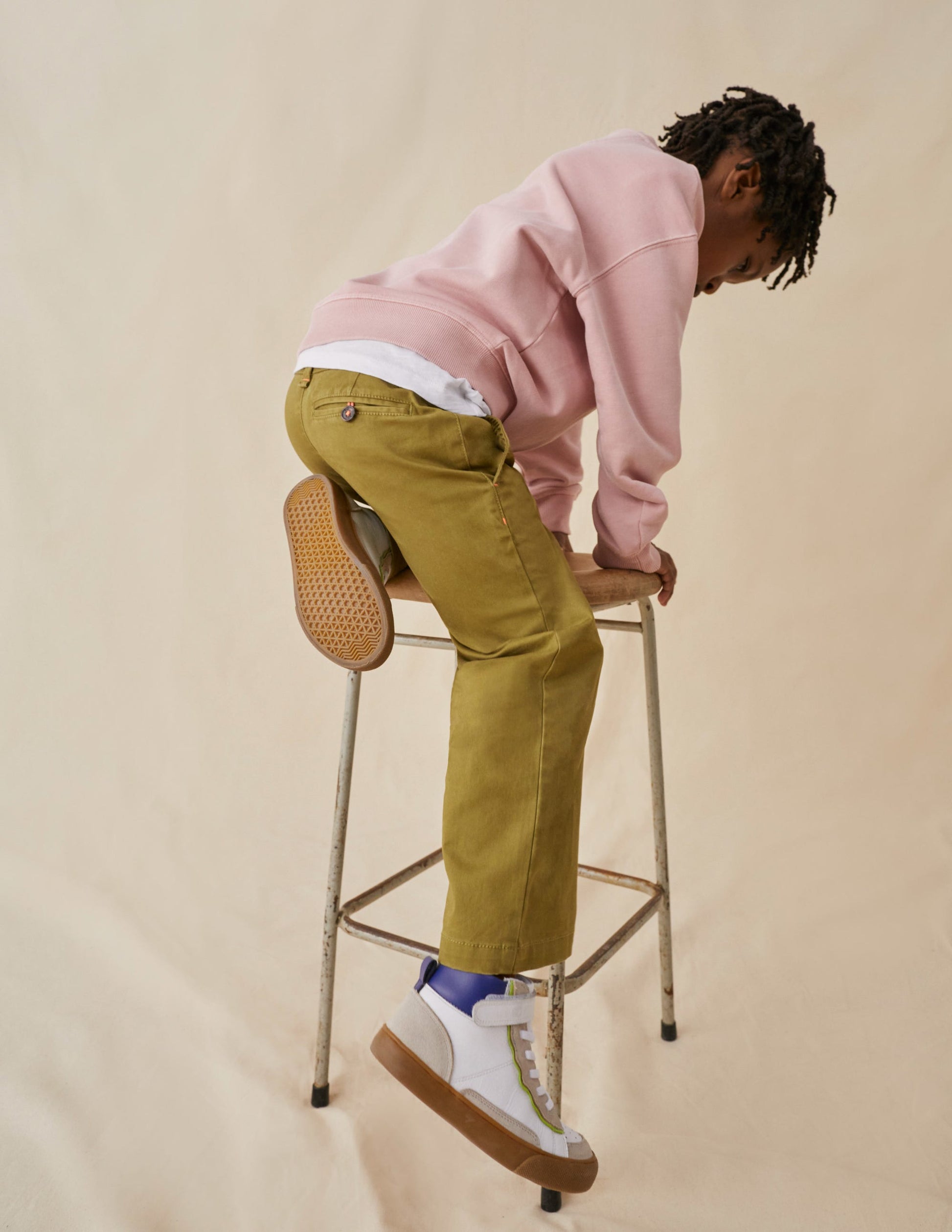 Straight Leg Chinos-Green Olive-5