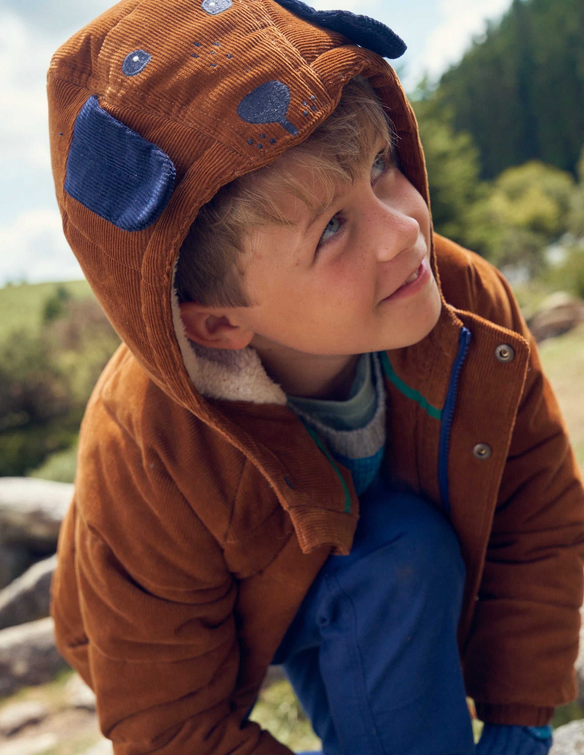 Novelty Padded Coat-Butterscotch Brown-6