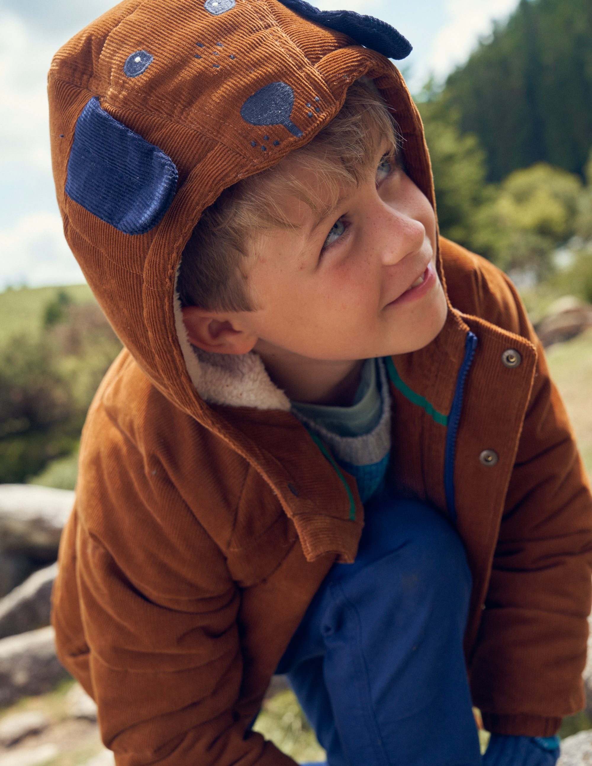 Novelty Padded Coat-Butterscotch Brown - Image 6