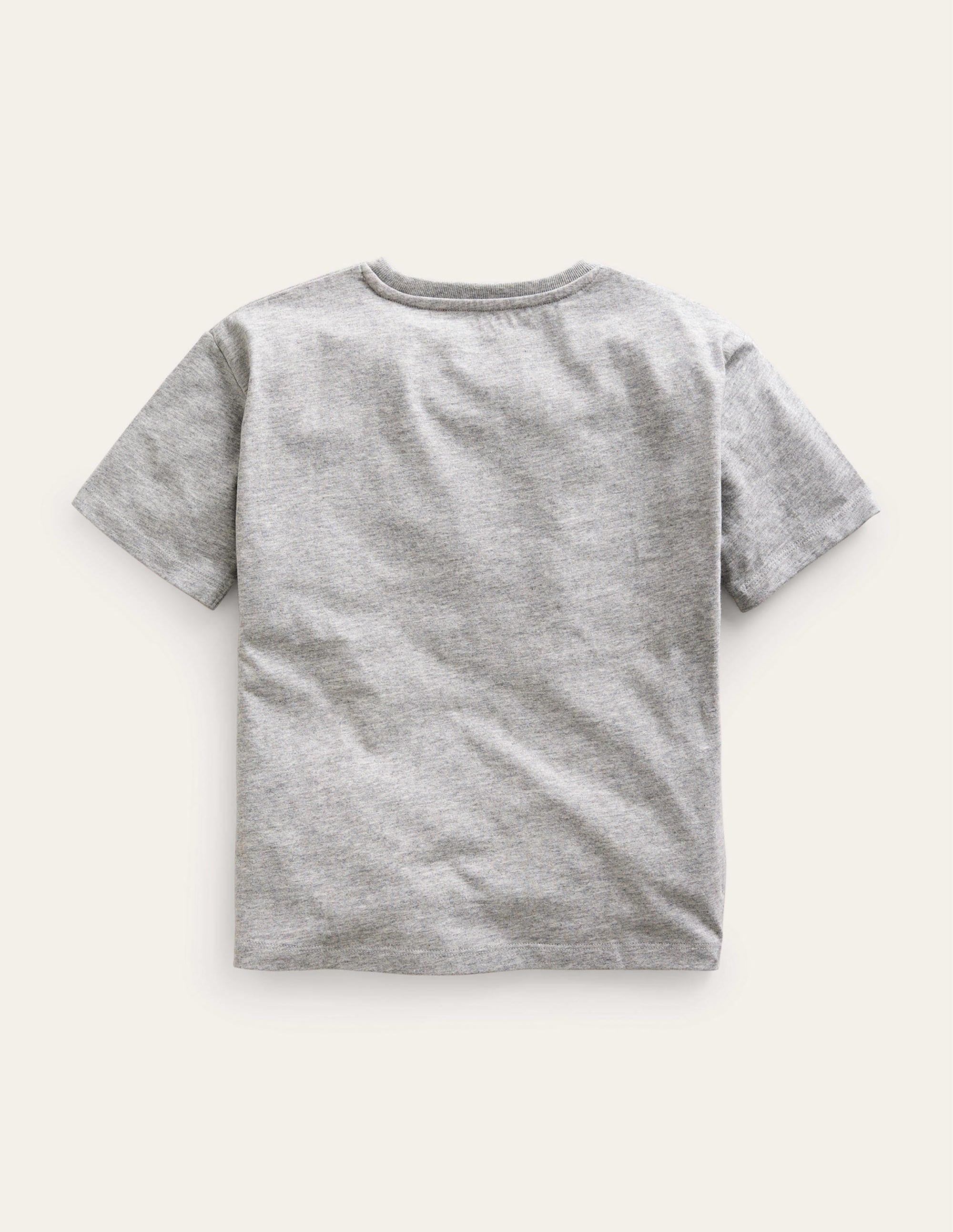 Monster Patches T-Shirt-Grey Marl Monster - Image 2