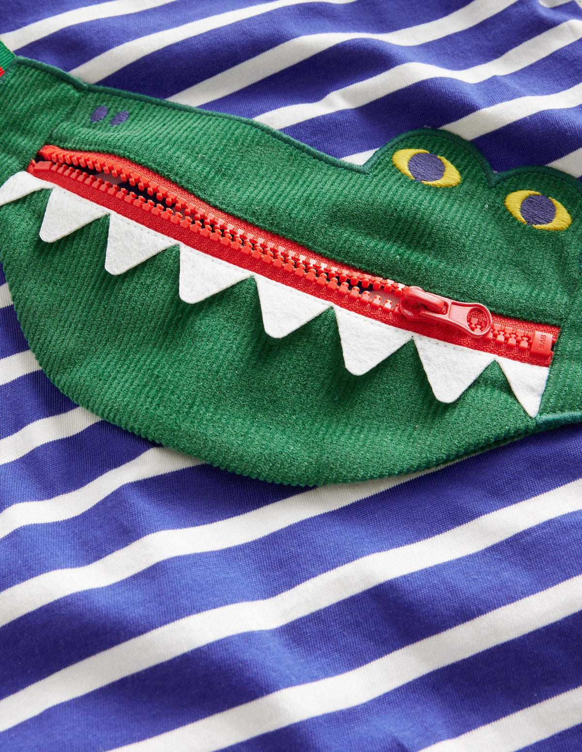 Novelty Bag T-shirt-Bluing/ Ivory Stripe-3
