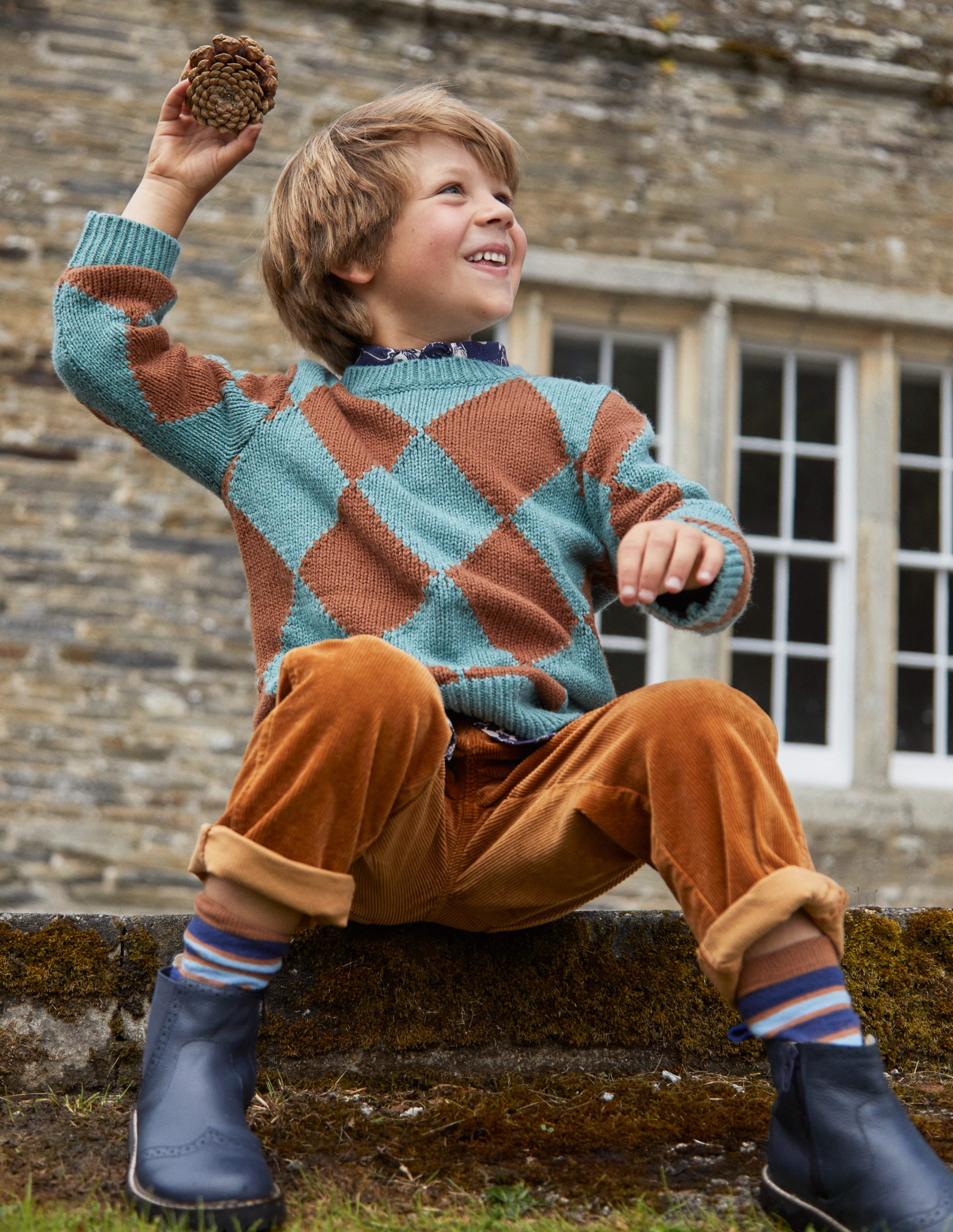 Argyle Sweater-Green Smoke - Image 4