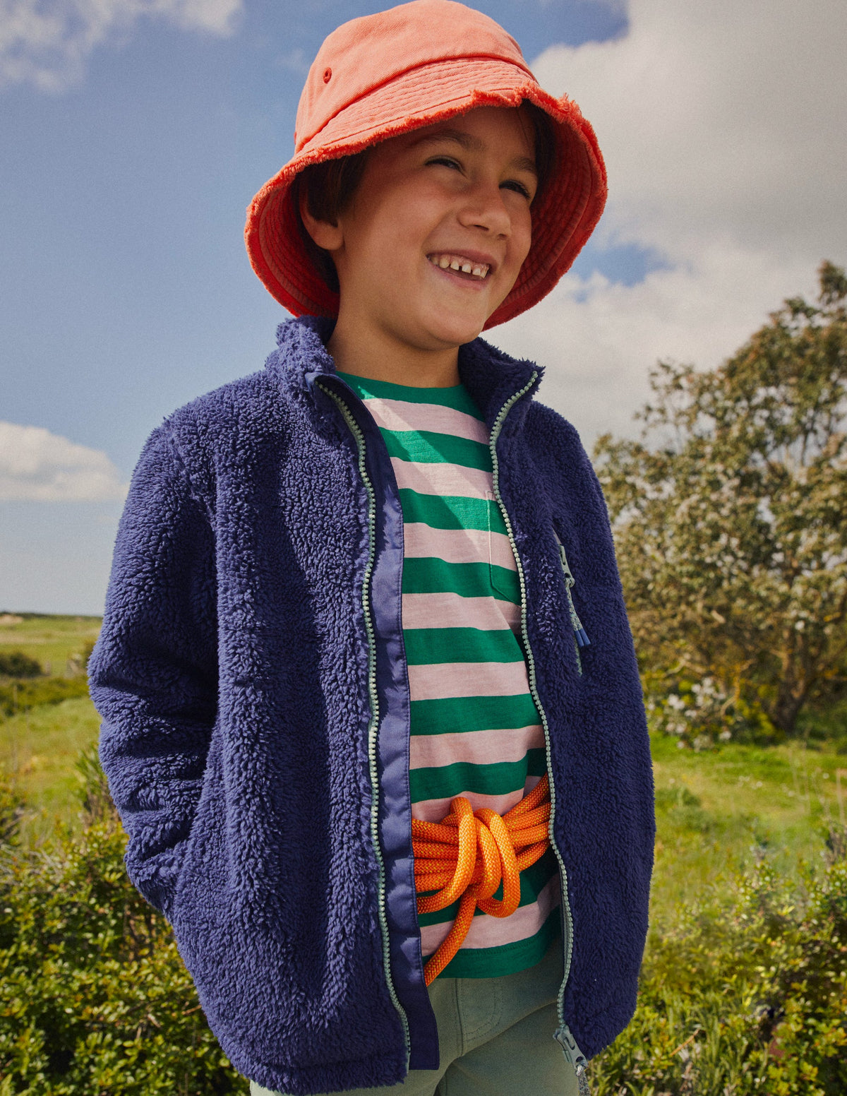 Bucket Hat-Mandarin red - Image 3