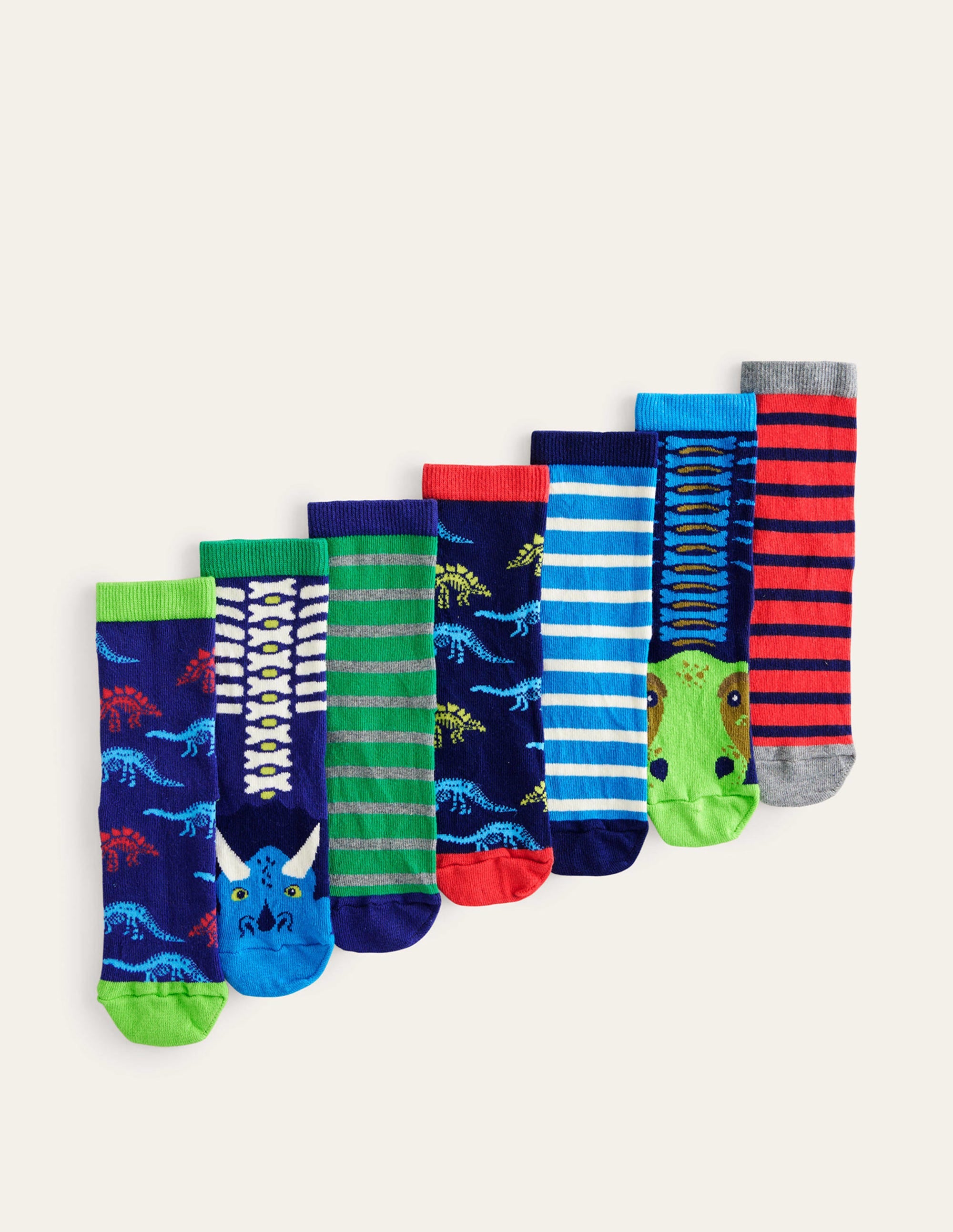 Socks 7 Pack-Dinosaurs - Image 1