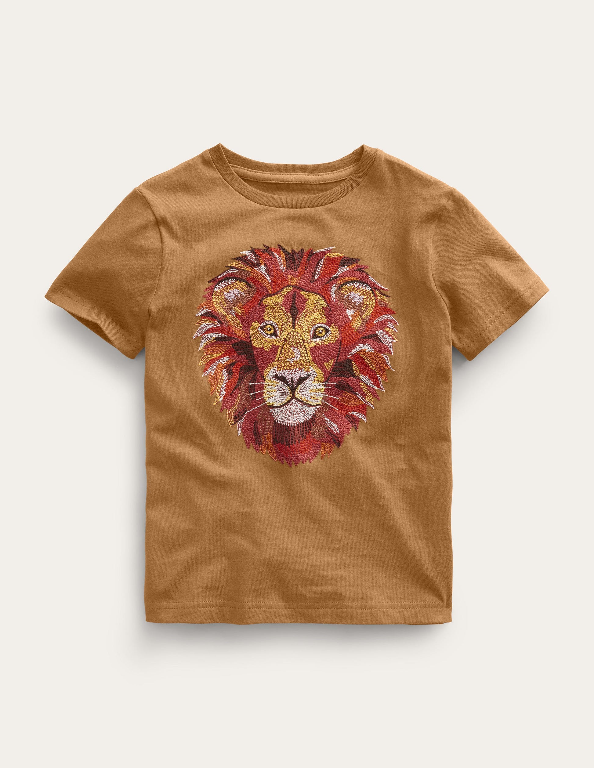 Superstitch T-shirt-Butterscotch Brown-1
