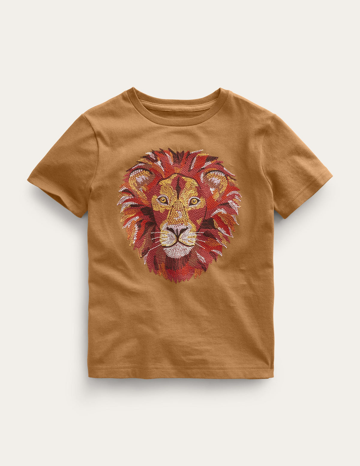 Superstitch T-shirt-Butterscotch Brown - Image 1