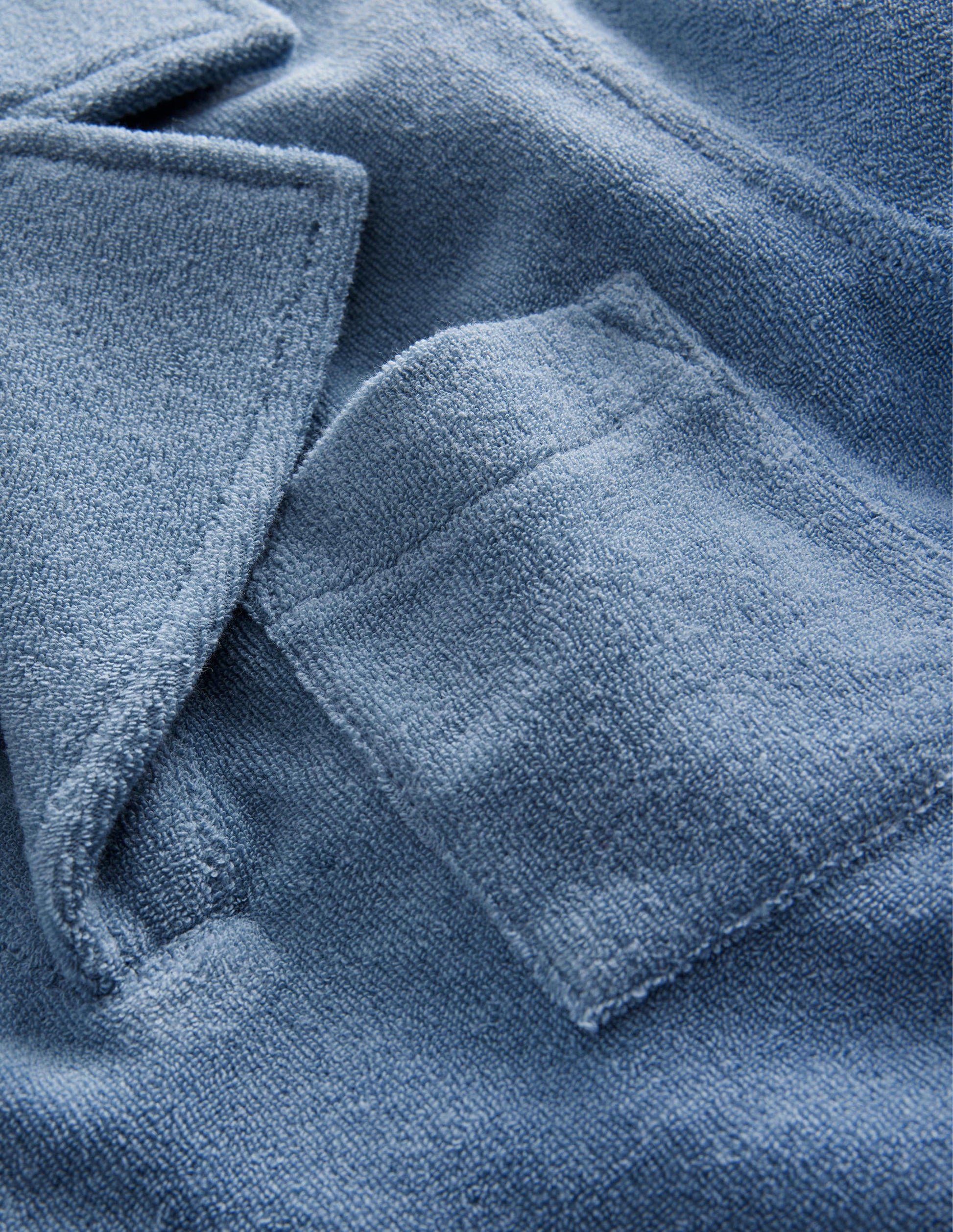 Towelling Polo-Pebble Blue-3