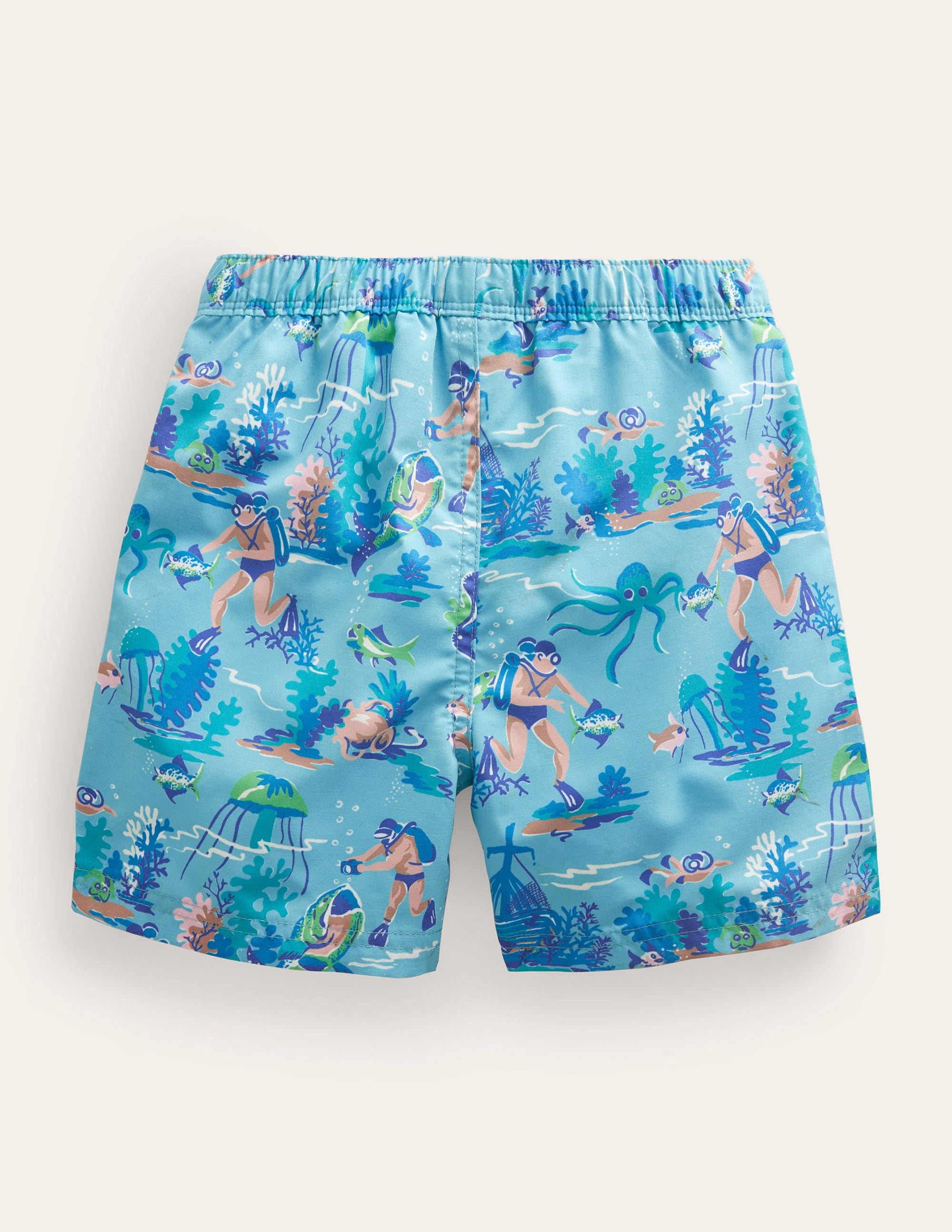 Swim Shorts-Blue Aqua Sea Divers - Image 2