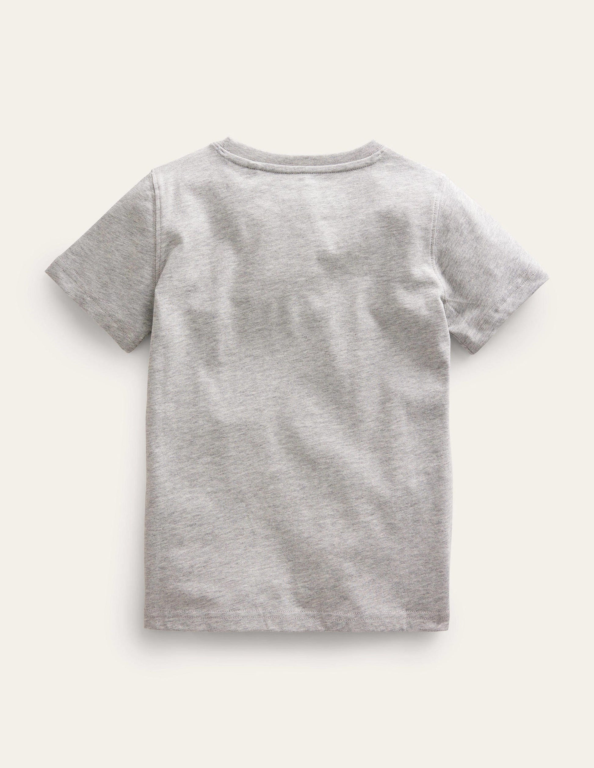 Graphic-Print Cotton T-Shirt-Silver Marl Fish-2