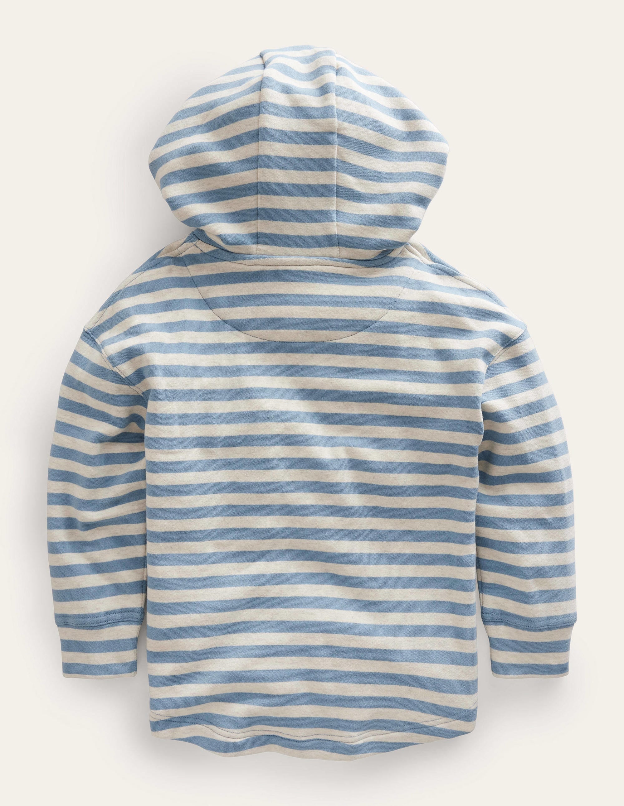 Cosy Relaxed Hoodie-Navy/Grey Marl - Image 2