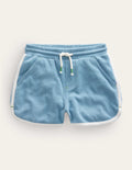 Retro Shorts-Pebble Blue