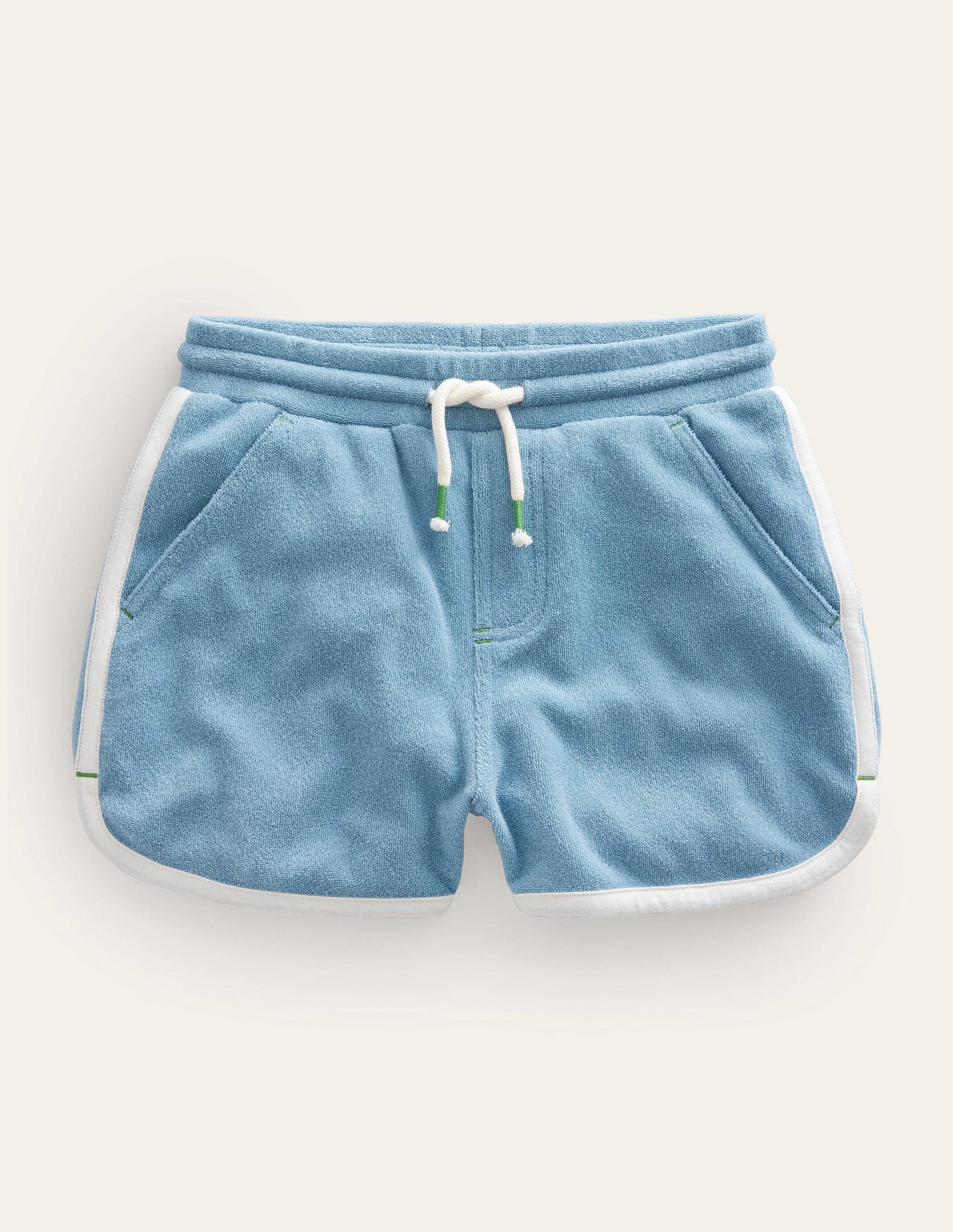 Retro Shorts-Pebble Blue-1