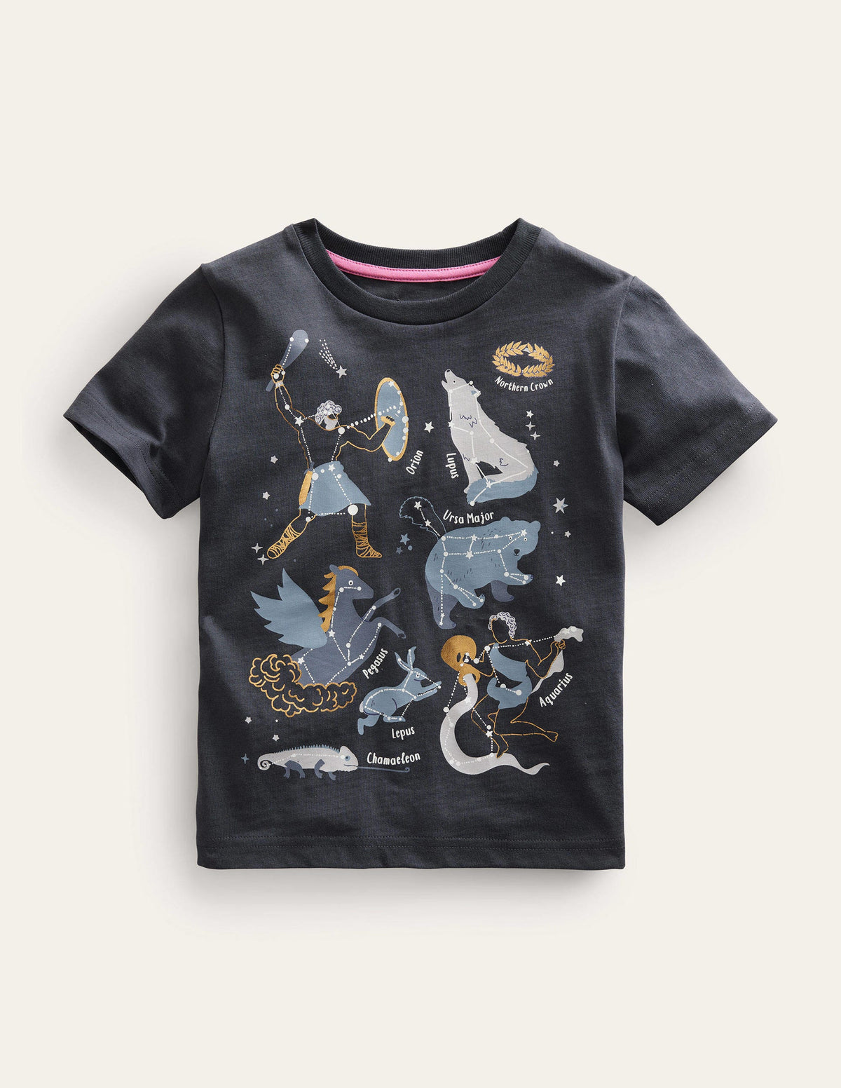 Astrology Printed T-shirt-Charcoal Astrology - Image 1