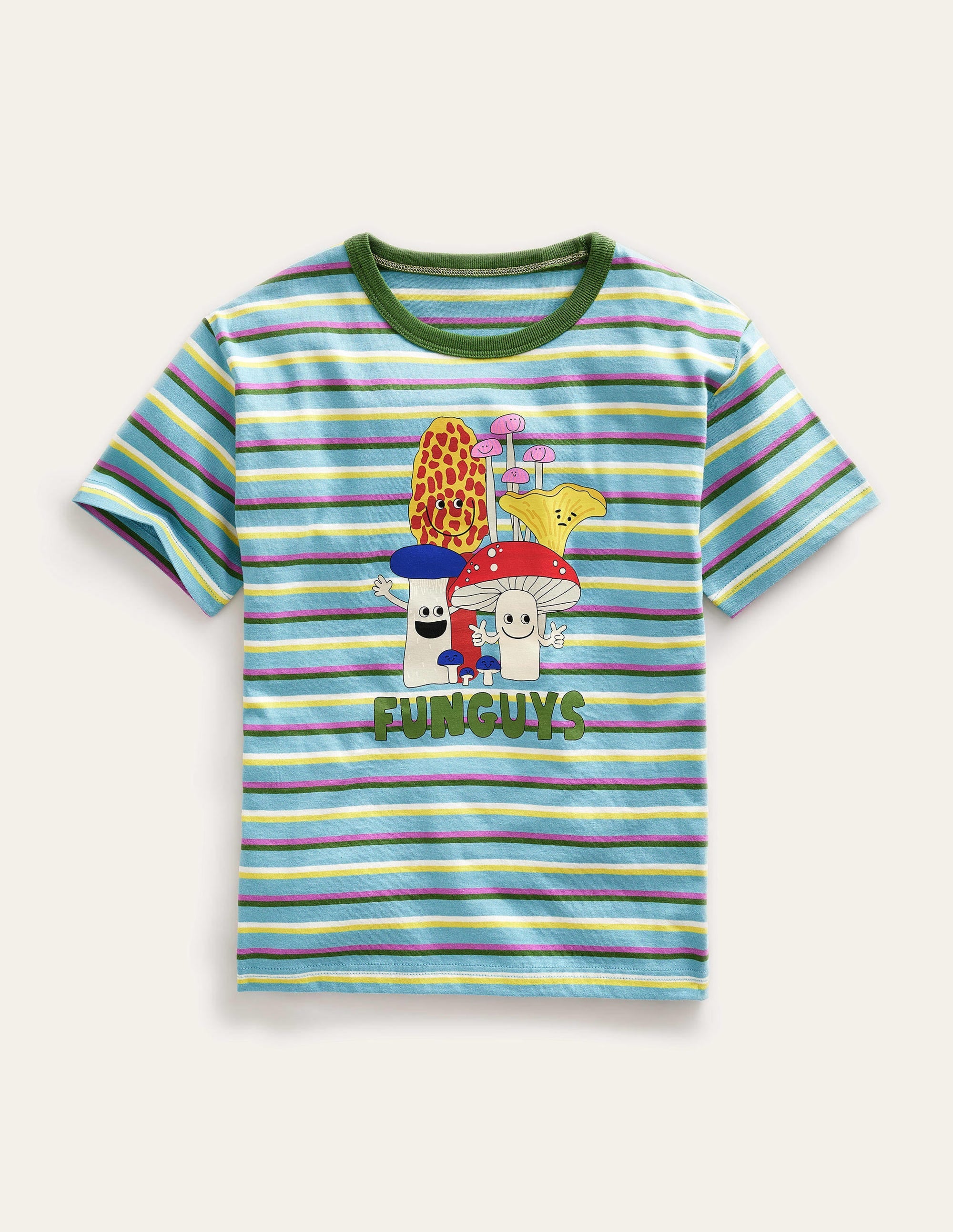 Relaxed Printed T-Shirt-Multi Mushroom - Image 1