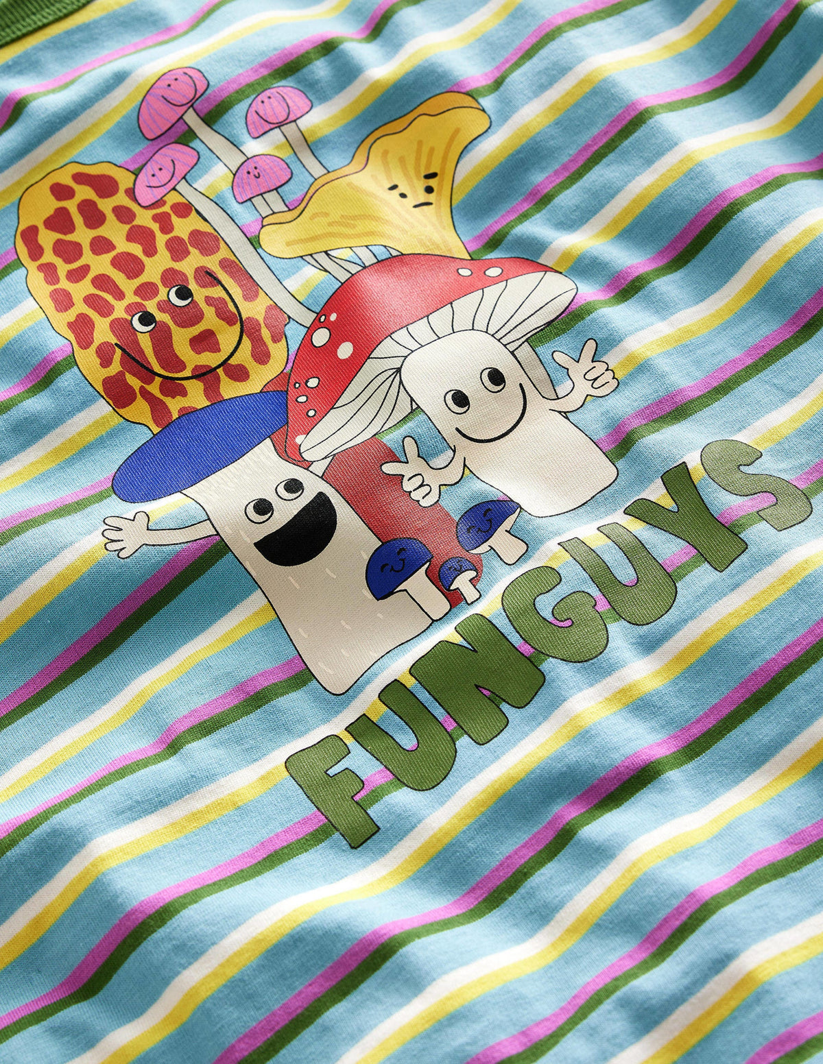 Relaxed Printed T-Shirt-Multi Mushroom-3