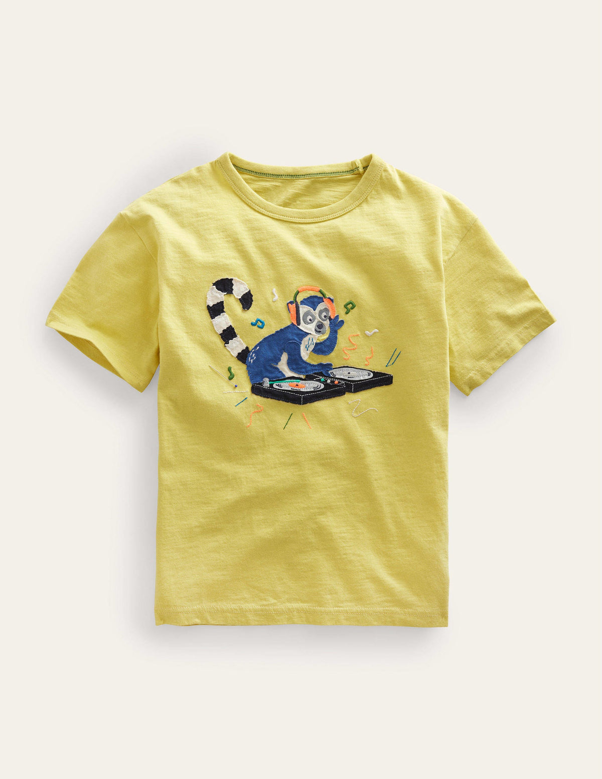 Relaxed Appliqué T-Shirt-Buttercup Yellow - Image 1