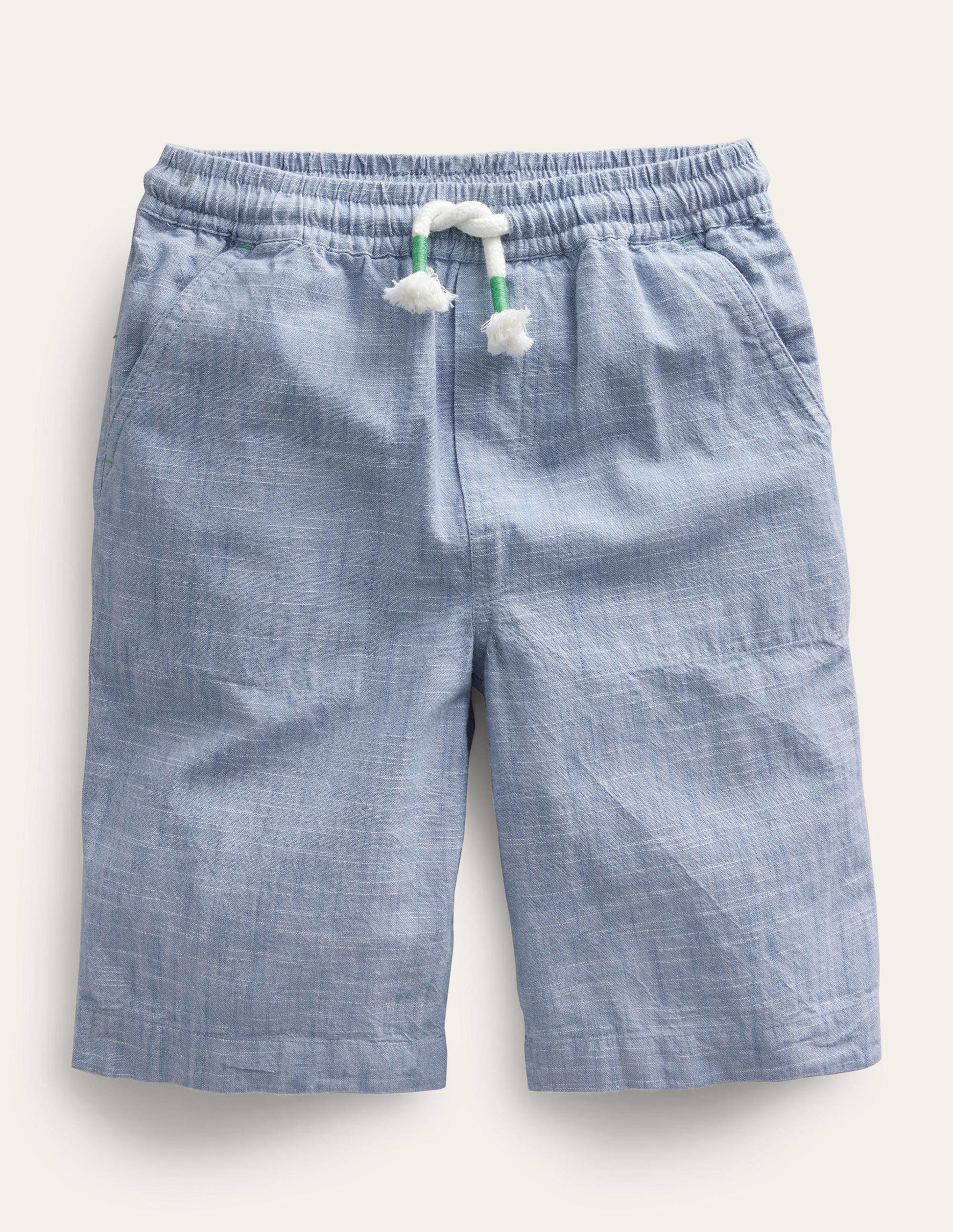 Cotton Baggies-Pebble Blue Chambray-1