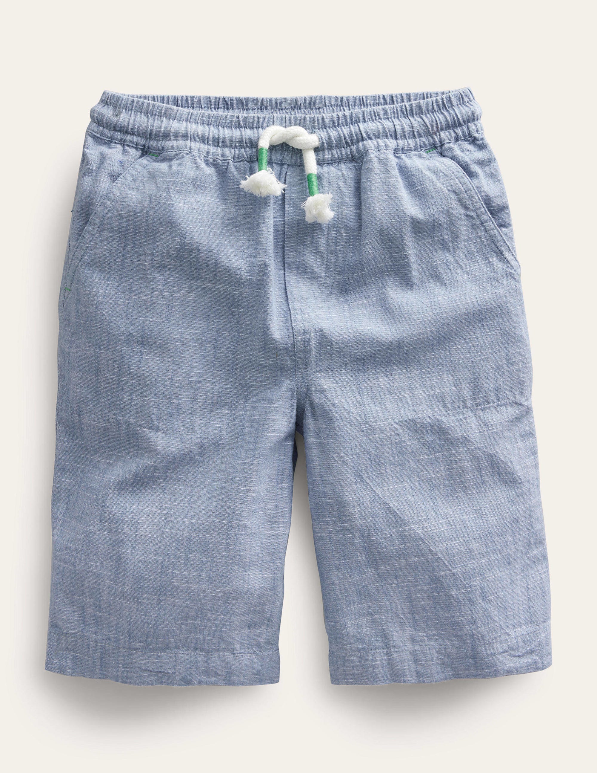 Cotton Baggies-Pebble Blue Chambray - Image 1