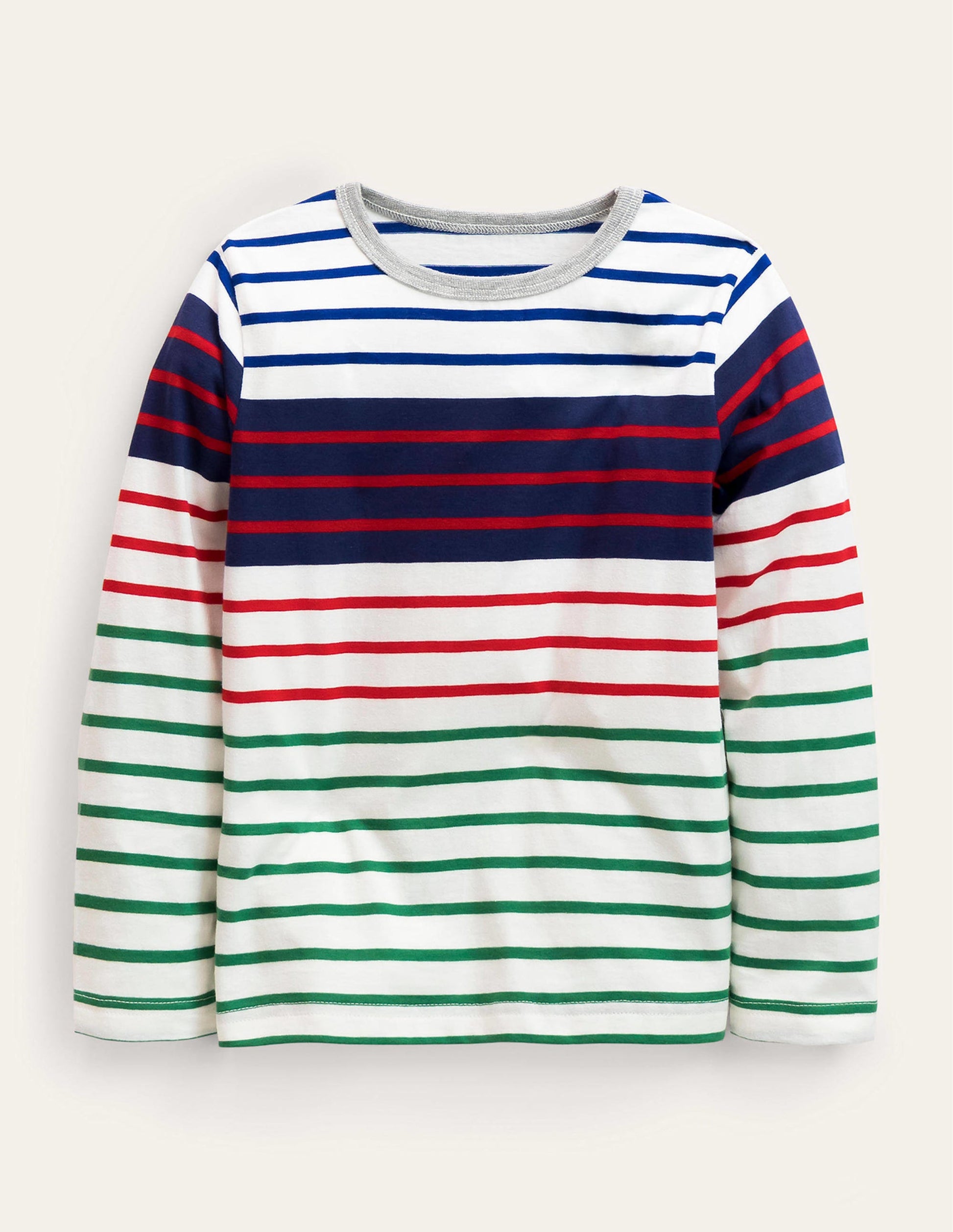Fun Breton T-shirt-Ivory/Cabana Blue-1
