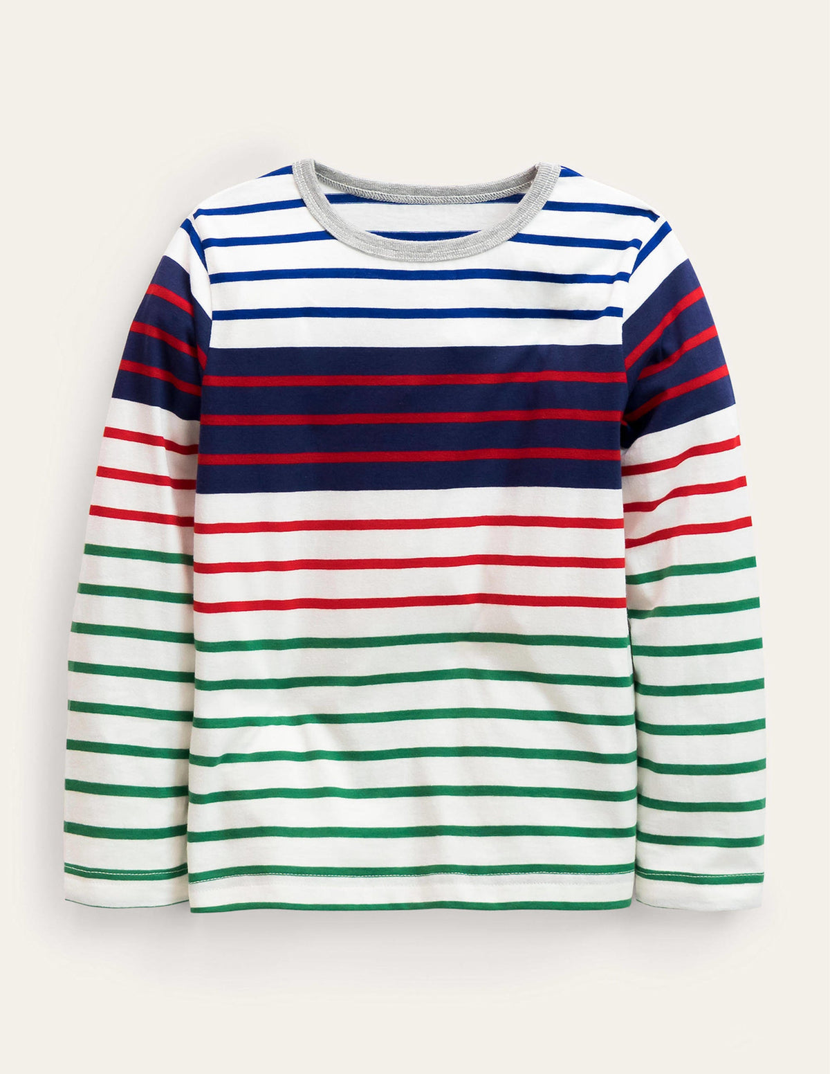 Fun Breton T-shirt-Ivory/Cabana Blue - Image 1