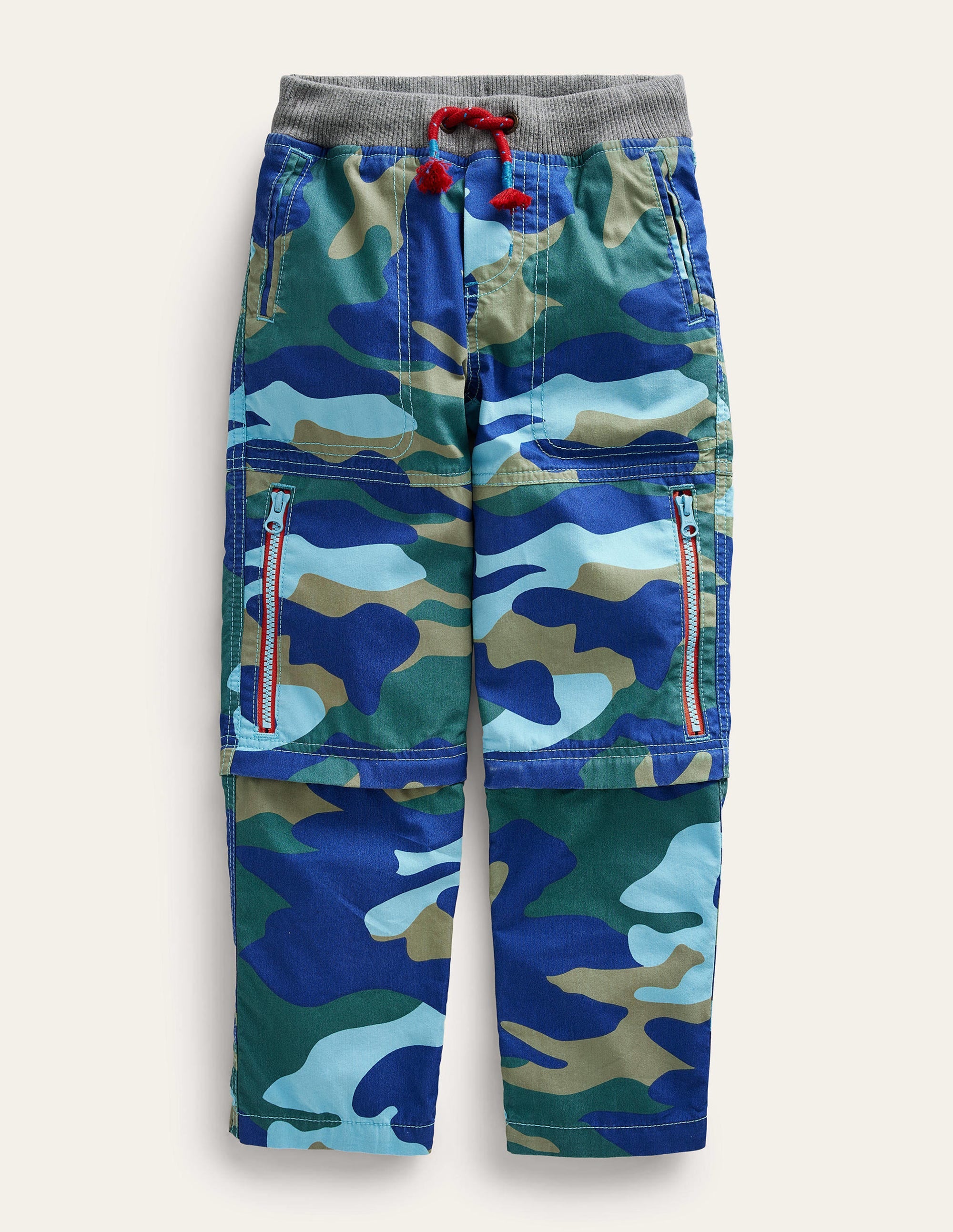 Zip-off Techno Pants-Bluing Blue Camo - Image 1