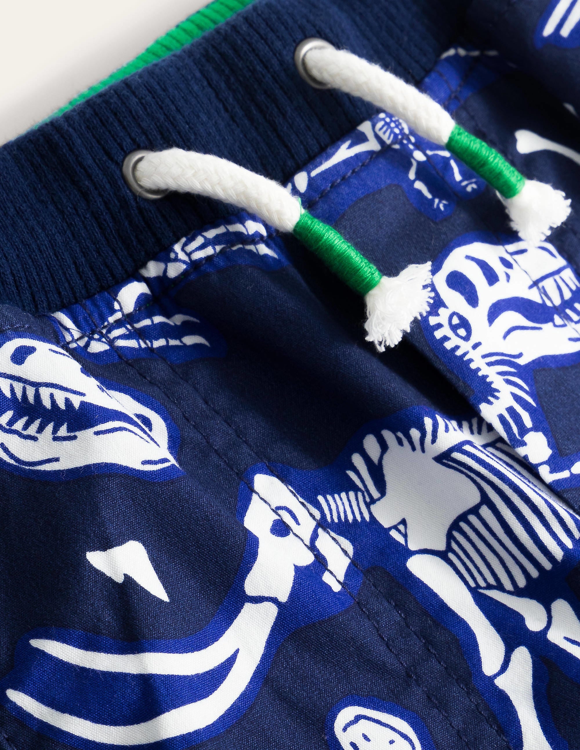 Adventure Shorts-Starboard Blue Dino Skeletons - Image 3
