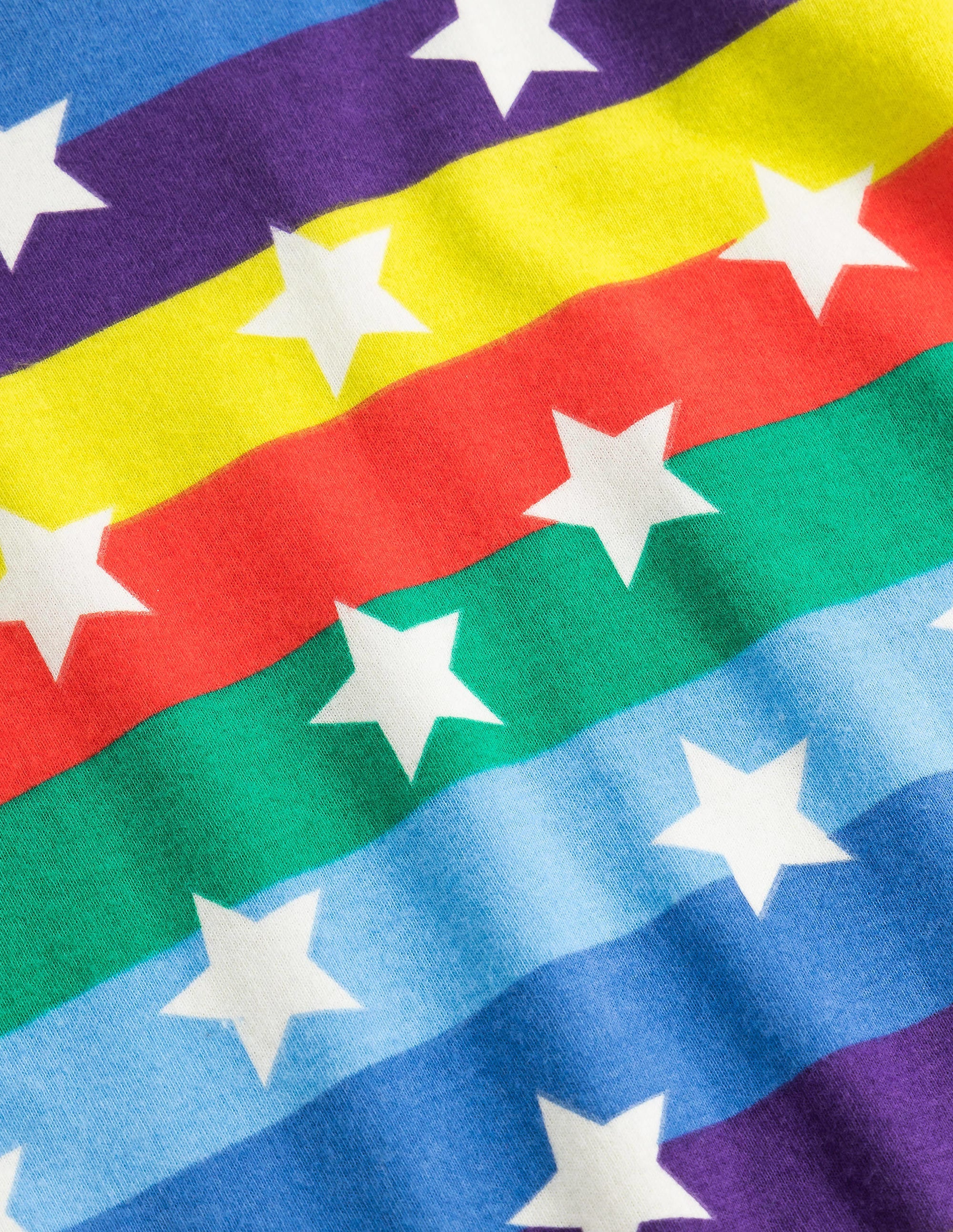 Snug Short John Glow Pyjamas-Rainbow Glow Stars - Image 3