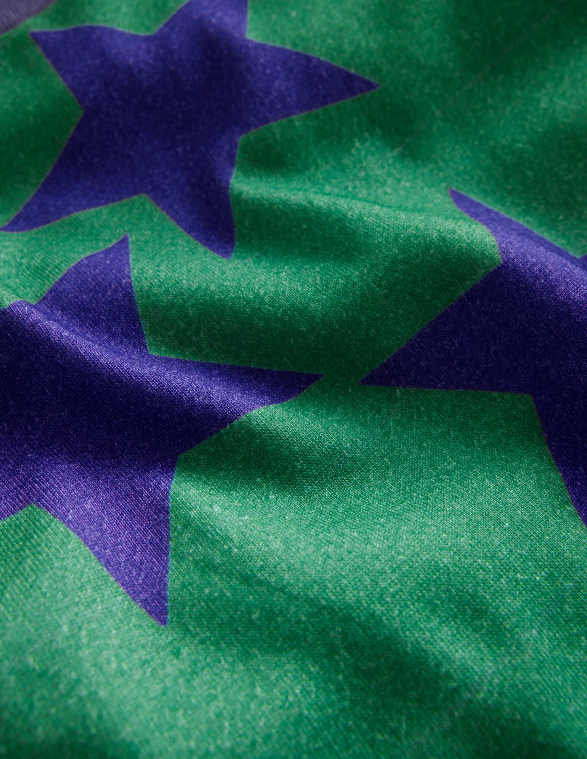 Snug Long John Pajamas-Deep Green/Navy Star-3