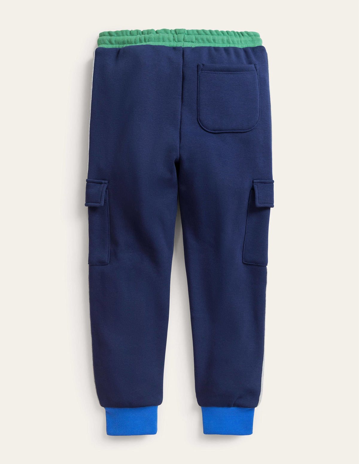 Colourblock Jogger-Deep Grass Green/College Navy - Image 2