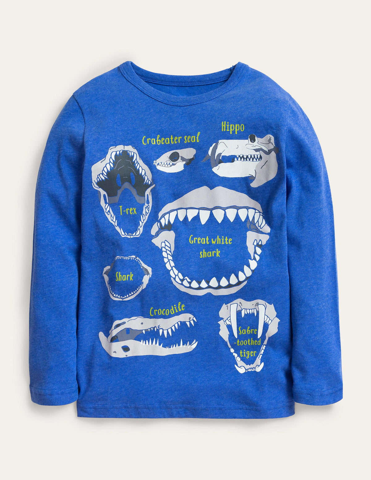 Educational Glow T-shirt-Cabana Blue Animal Skulls - Image 1