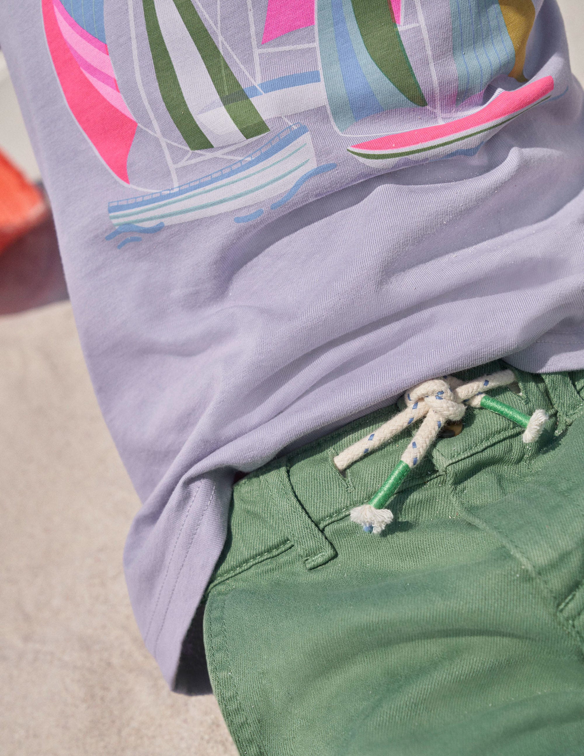 Garment Dye Cargo Shorts-Safari Green - Image 6