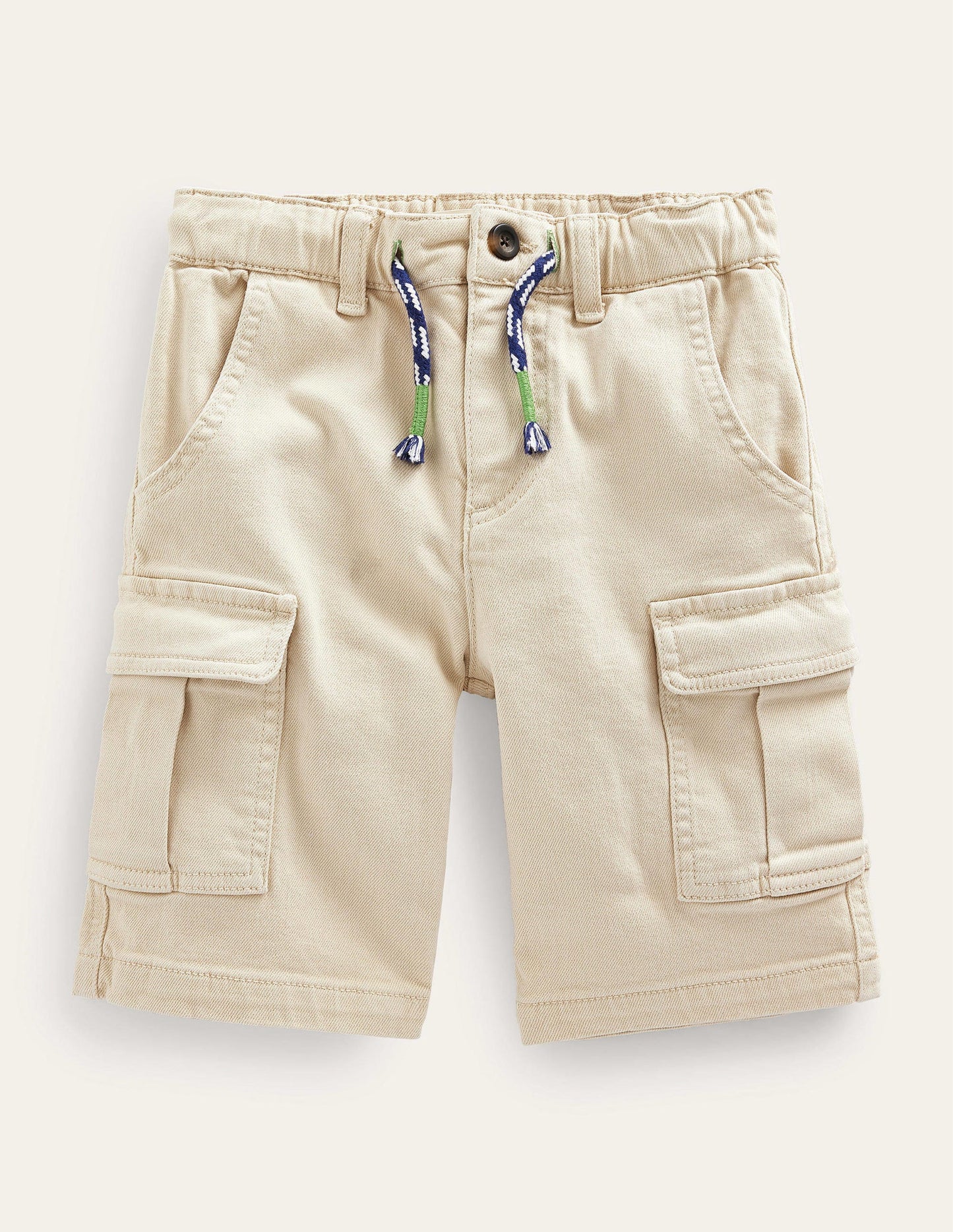 Garment Dye Cargo Shorts-Stone