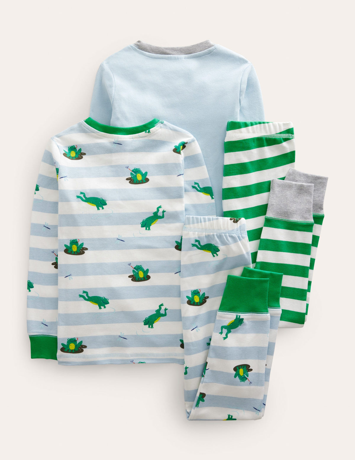 Snug Twin Pack Long Pajamas-Surf Frog - Image 2