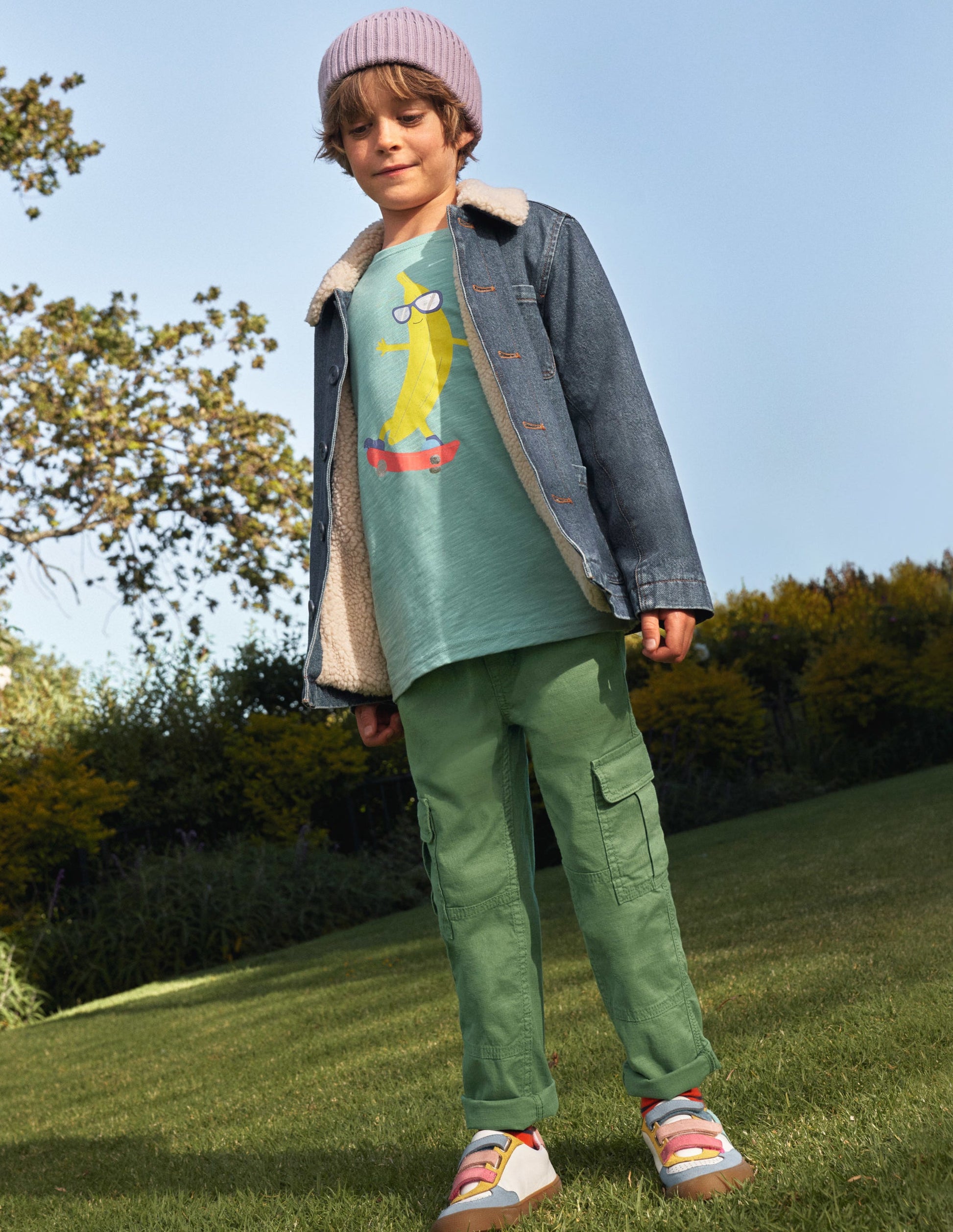 Cargo Pull-on Pants-Safari Green-4