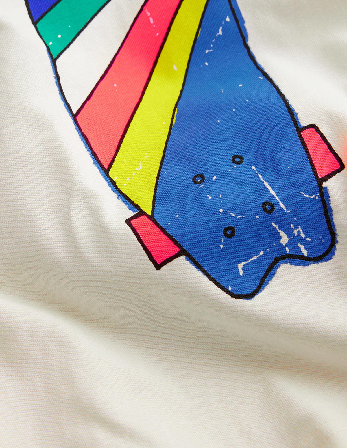 Raglan T-shirt-Deep Grass Green Skateboard - Image 3