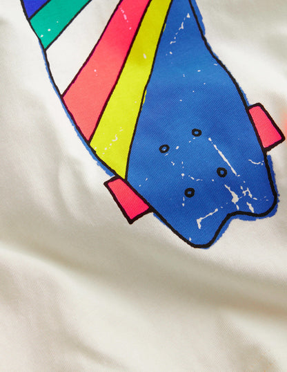 Raglan T-shirt-Deep Grass Green Skateboard-3