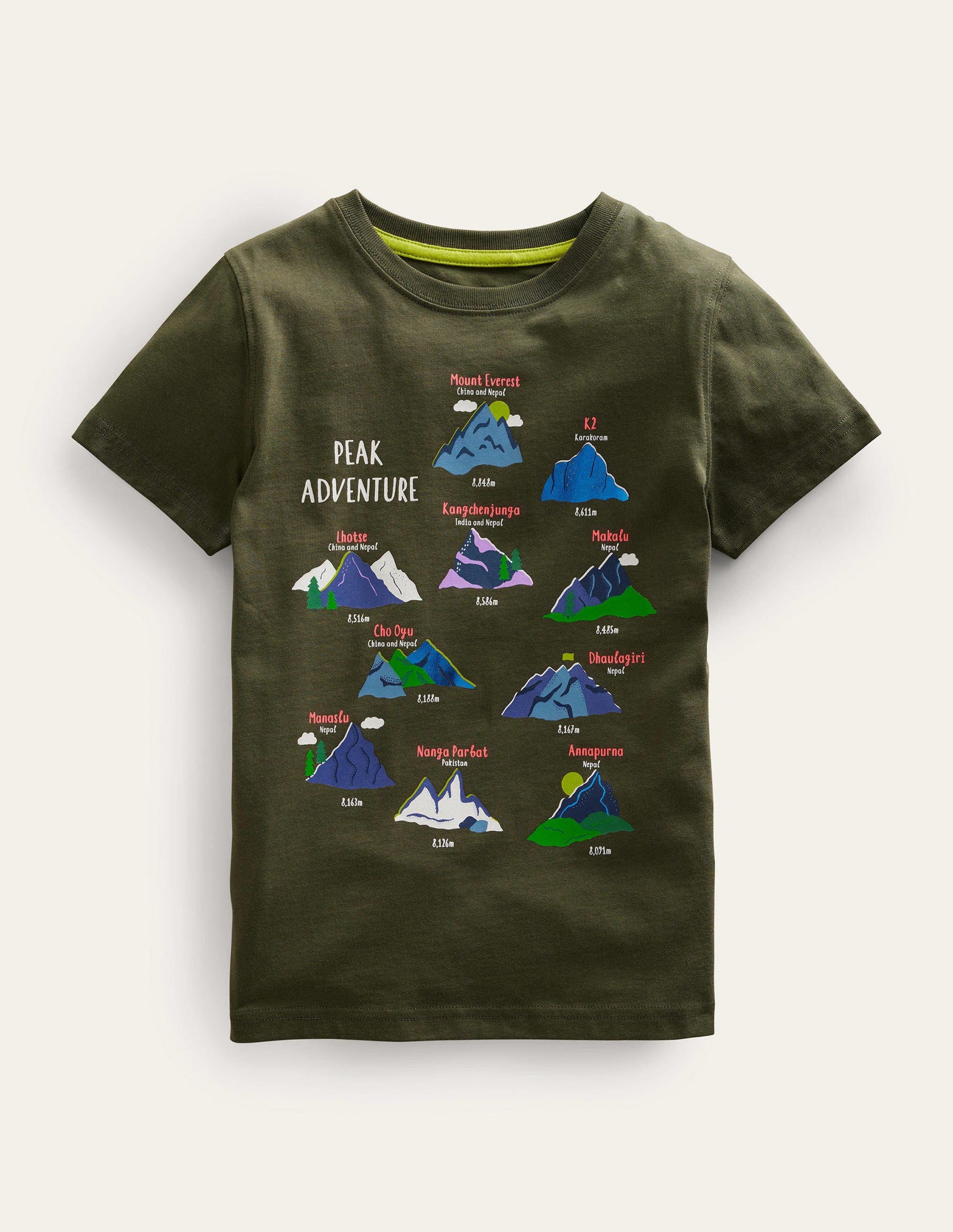 Graphic Education T-shirt-Classic Khaki Volcanos-1